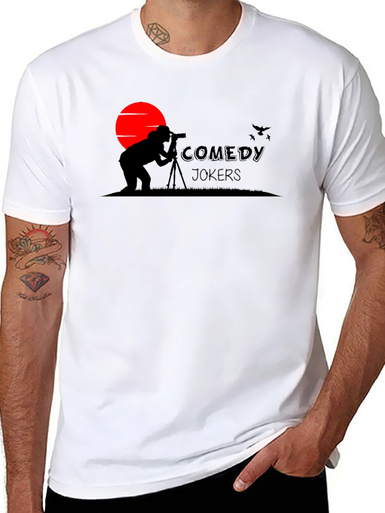 Comedy Jokers Graphic T-Shirt - Dark Humor Tee