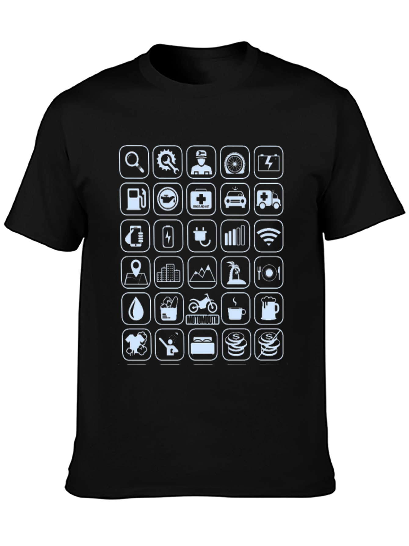 Icon Graphic Print Crew Neck T-Shirt