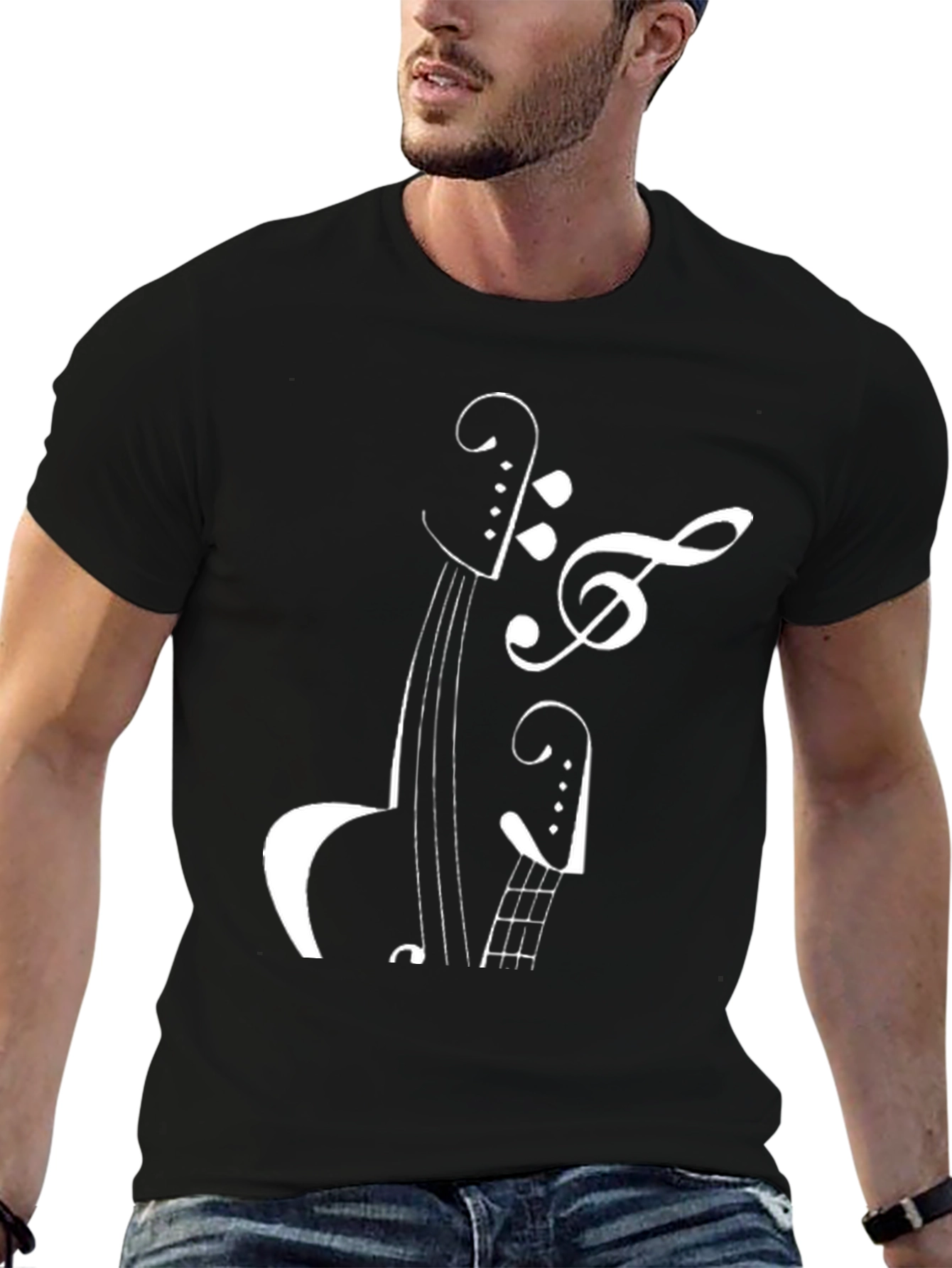 Musical Note Instrument Graphic Tee