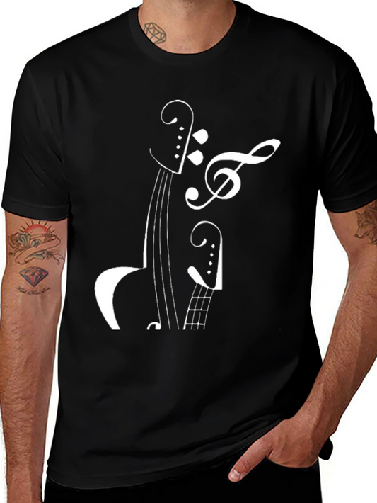 Musical Note Instrument Graphic Tee