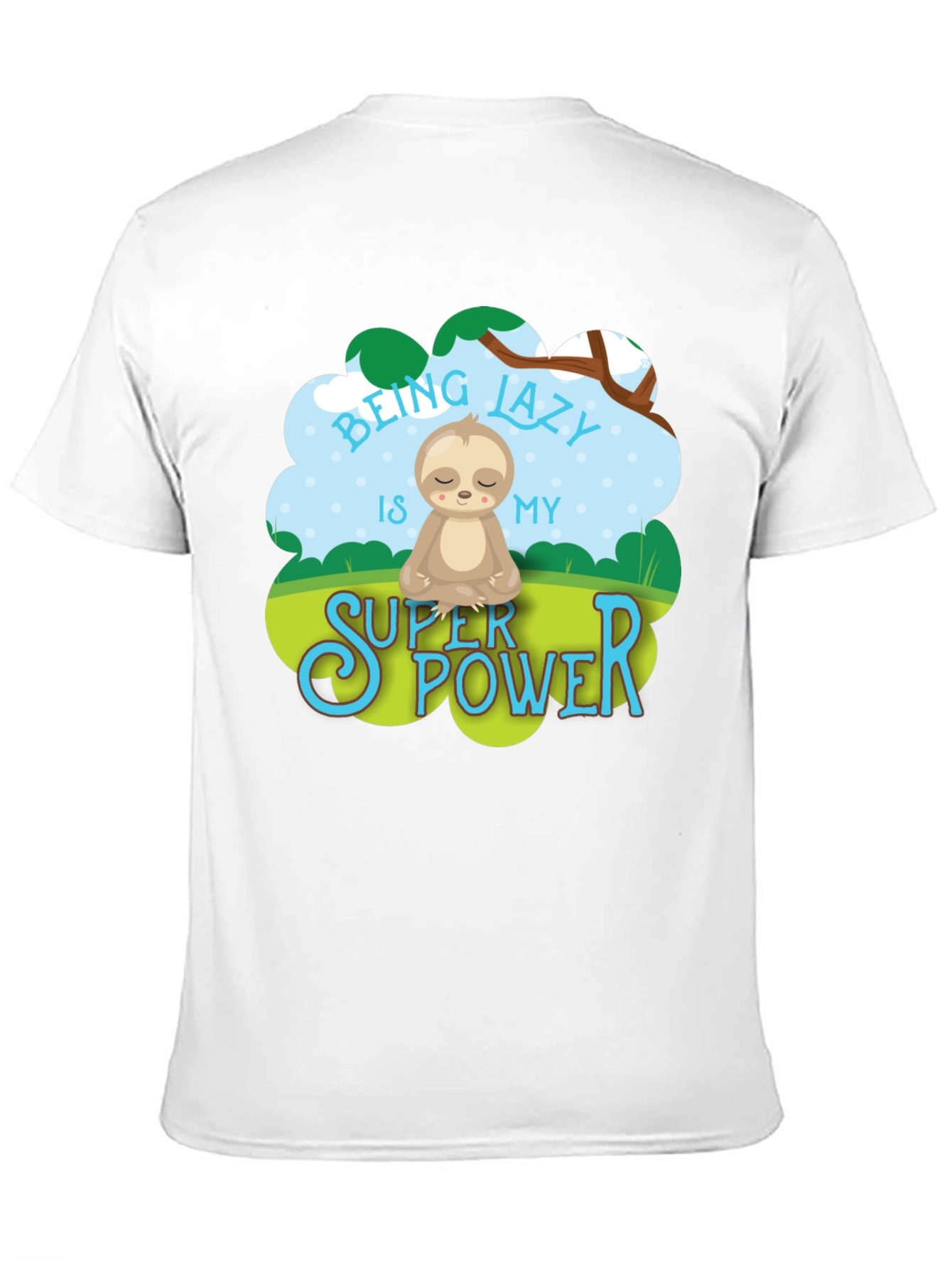 Lazy Sloth Super Power Tee