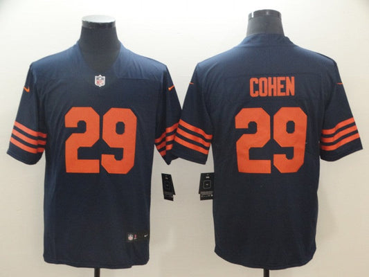 Men's Chicago Bears Tarik Cohen #29 Navy Game Jerseys