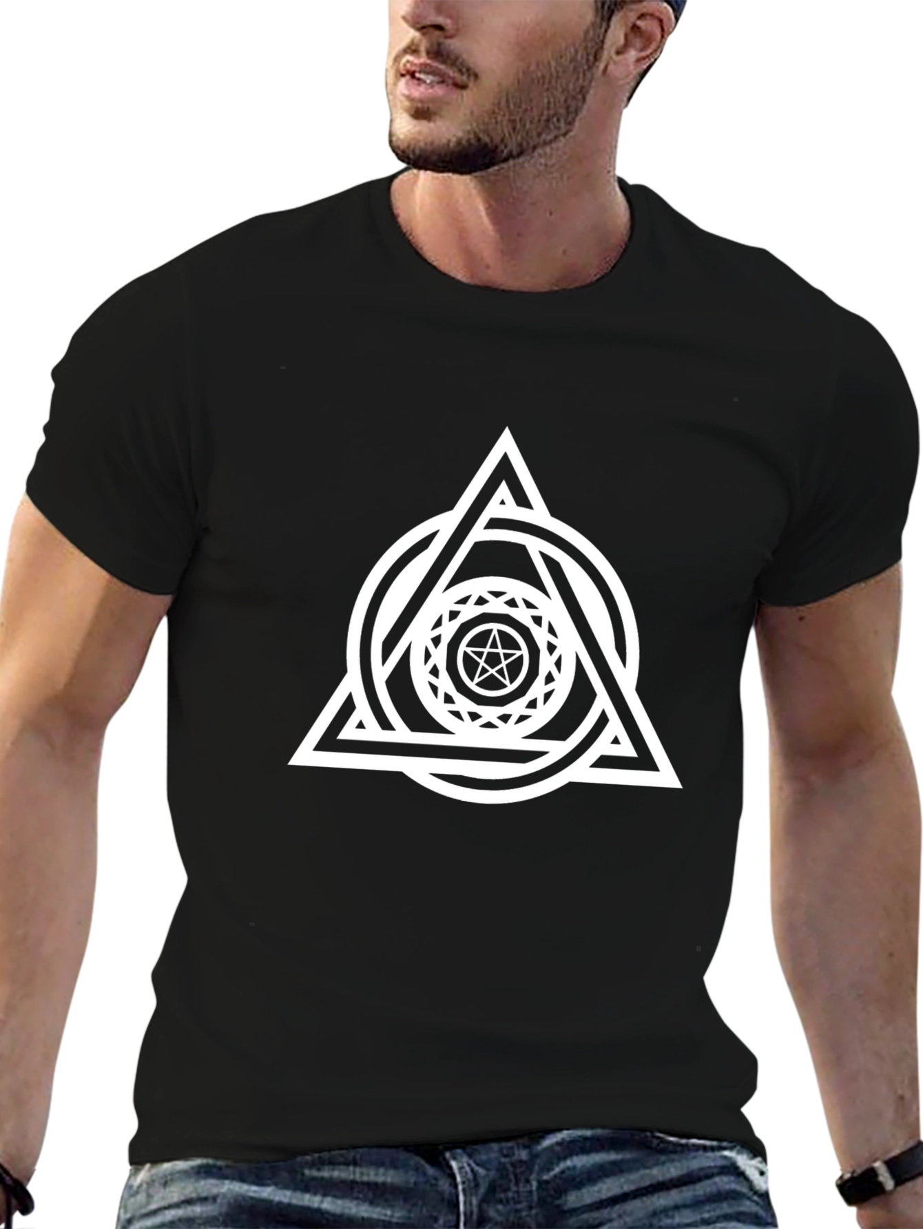 Occult Symbol Graphic Tee - Black