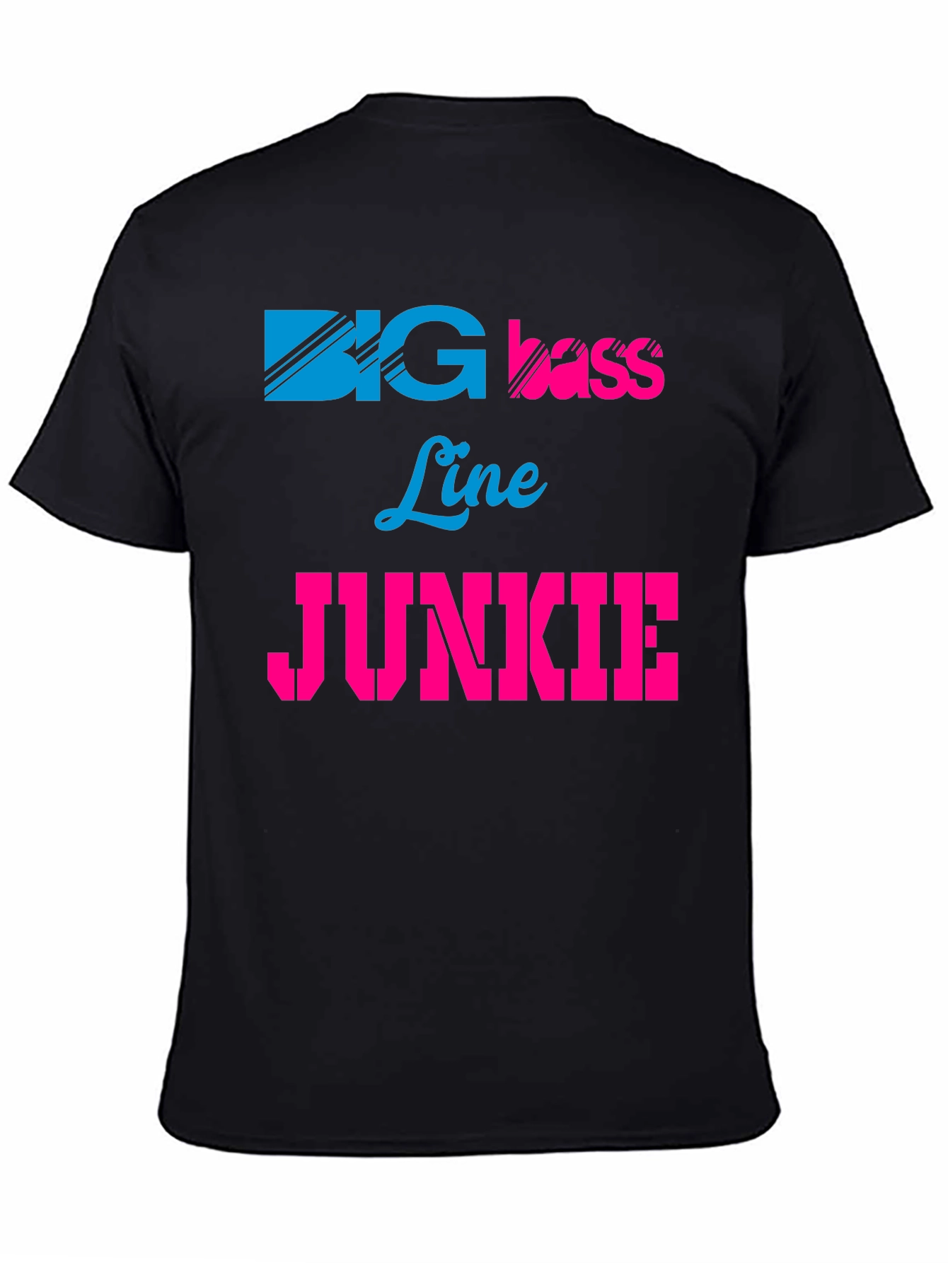 Big Bass Line Junkie Graphic Tee - Black