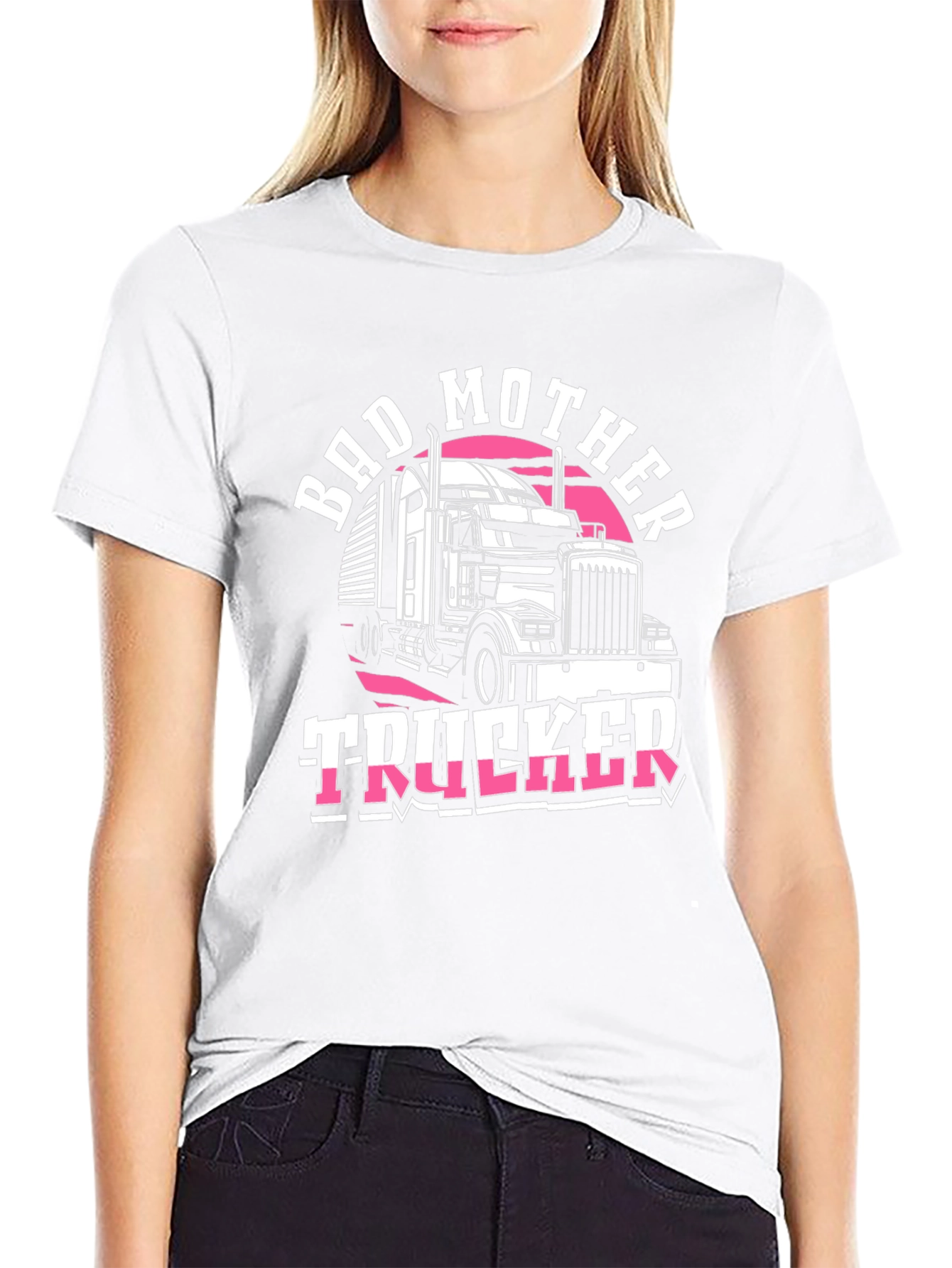Bad Mother Trucker T-Shirt - Novelty Graphic Tee
