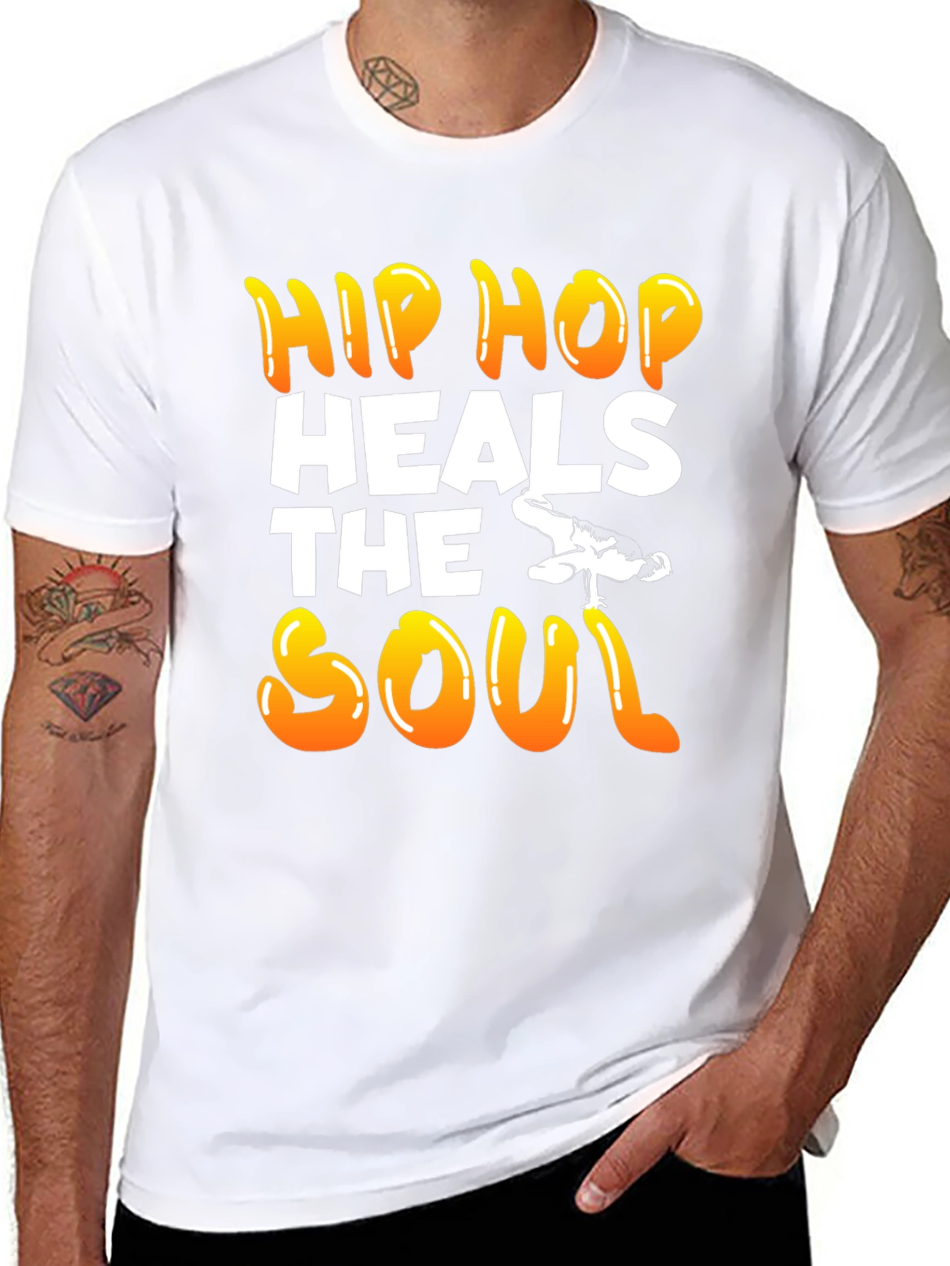Hip Hop Heals the Soul Graphic T-Shirt