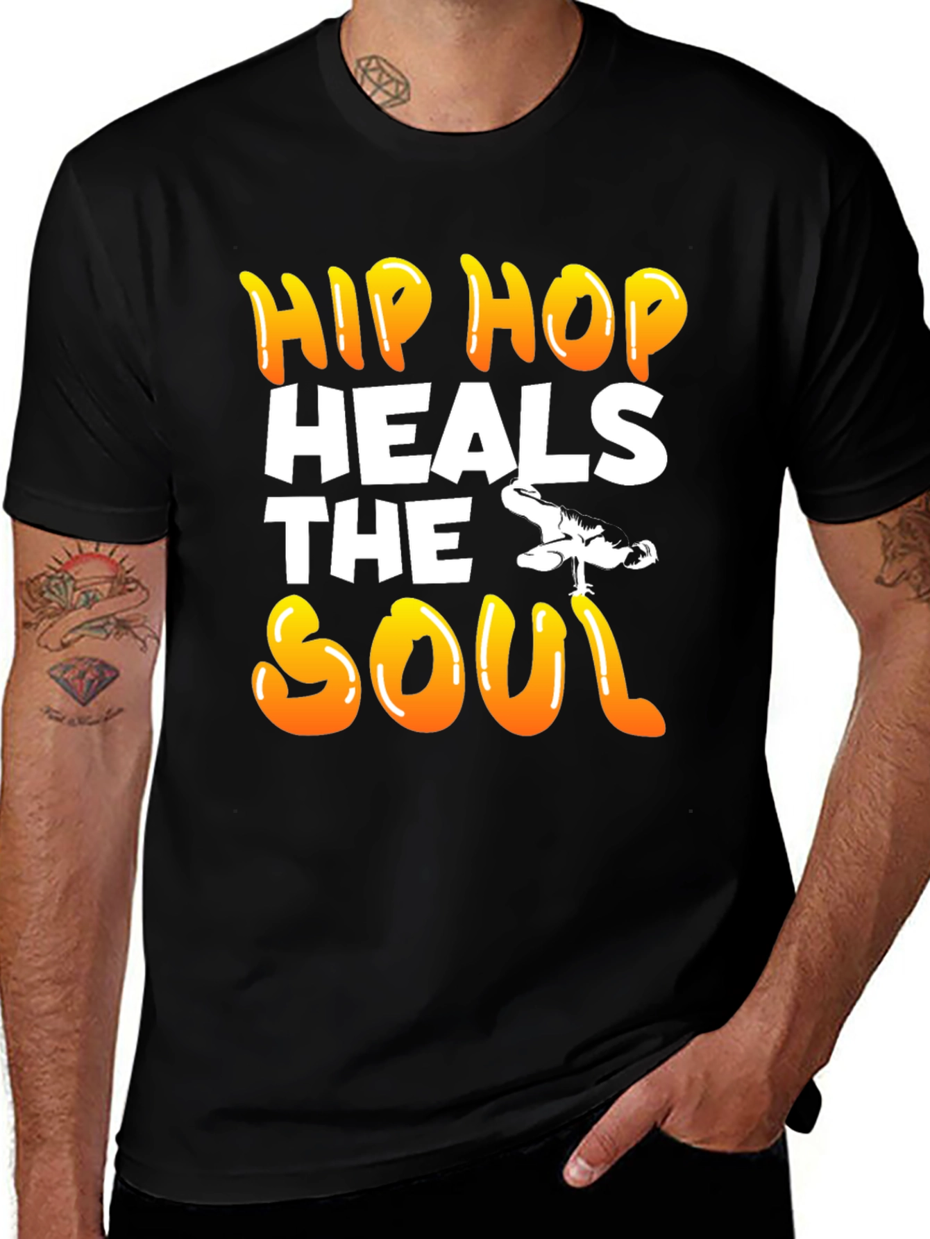Hip Hop Heals the Soul Graphic T-Shirt