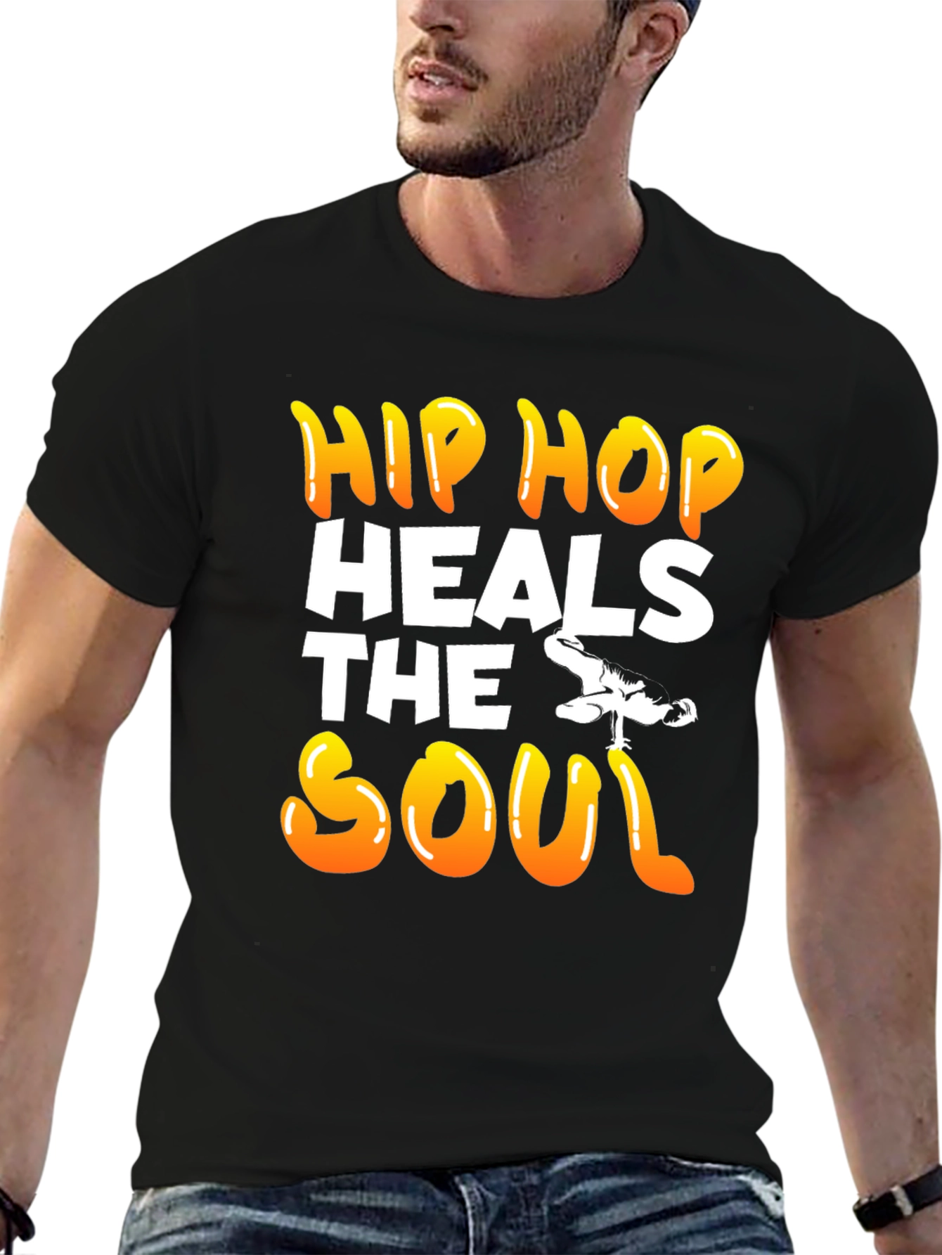 Hip Hop Heals the Soul Graphic T-Shirt