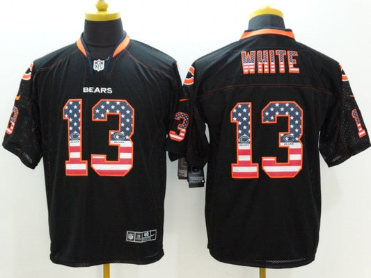 Men's Chicago Bears Kevin White #13 Black Game Jerseys