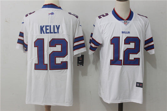 Men's Buffalo Bills Jim Kelly #12 White Game Jerseys
