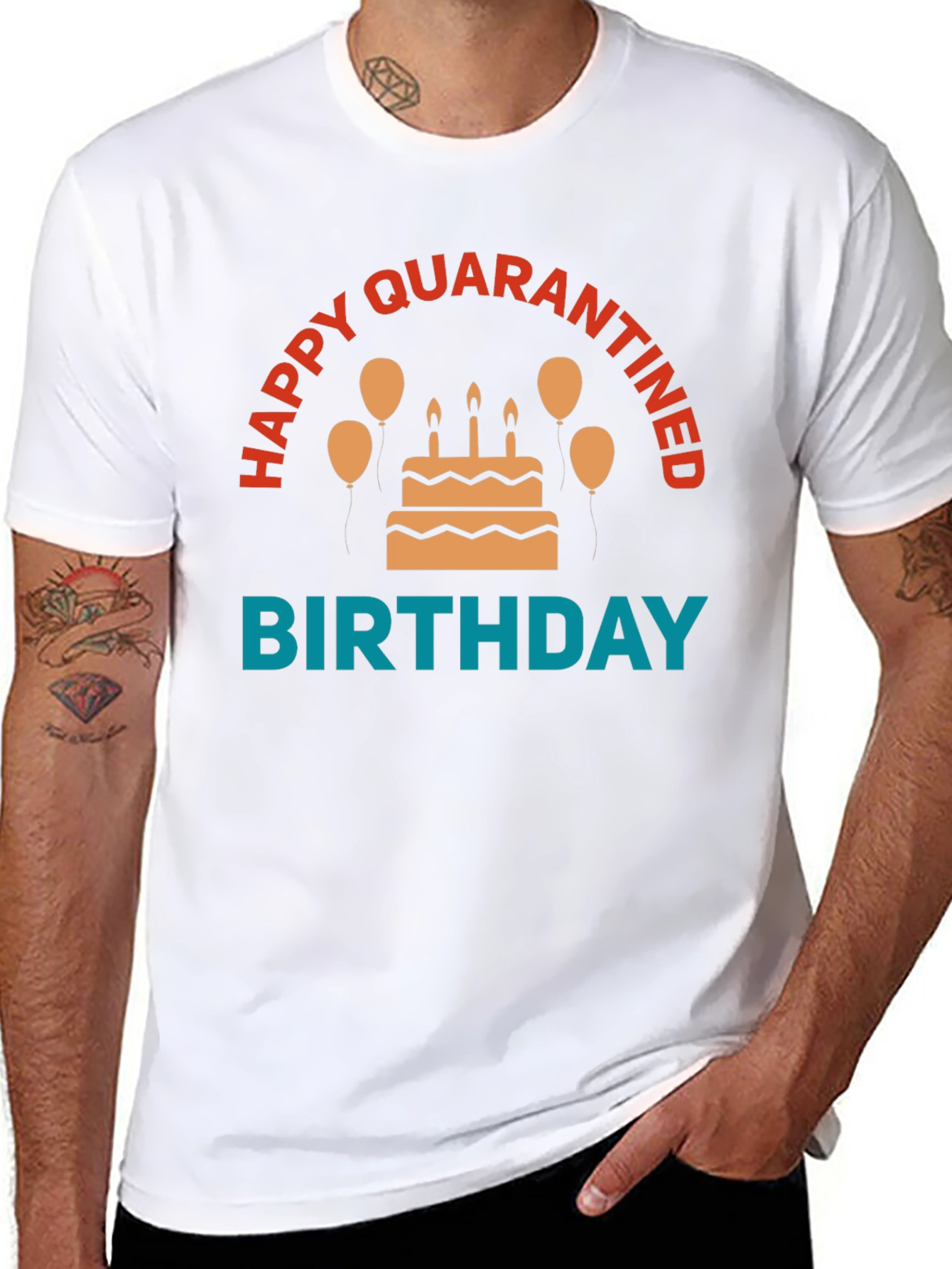 Quarantine Birthday T-Shirt - Celebration in Isolation