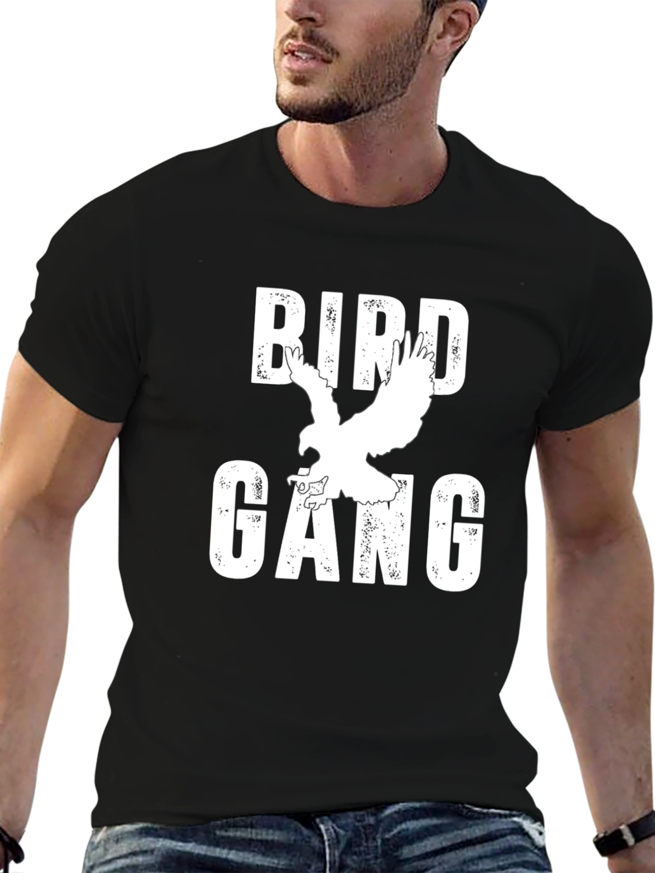 Bird Gang Graphic Tee - Cool Casual Cotton T-Shirt