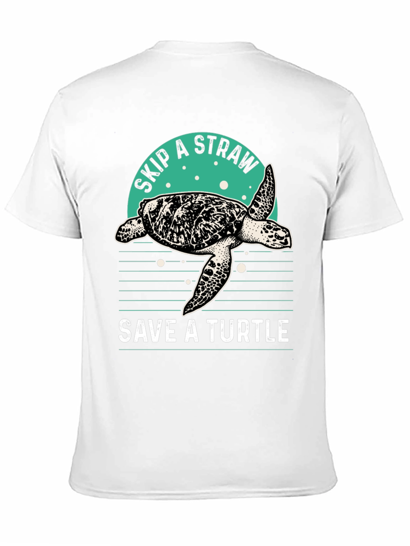 Save A Turtle T-Shirt Skip A Straw Tee
