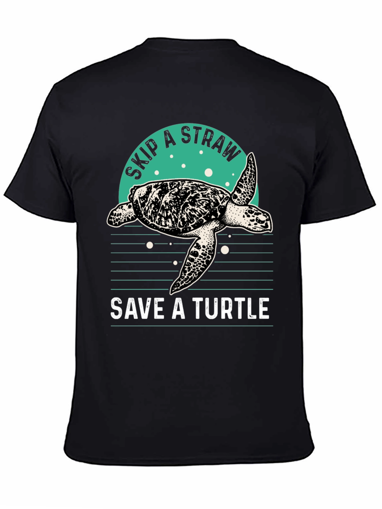 Save A Turtle T-Shirt Skip A Straw Tee