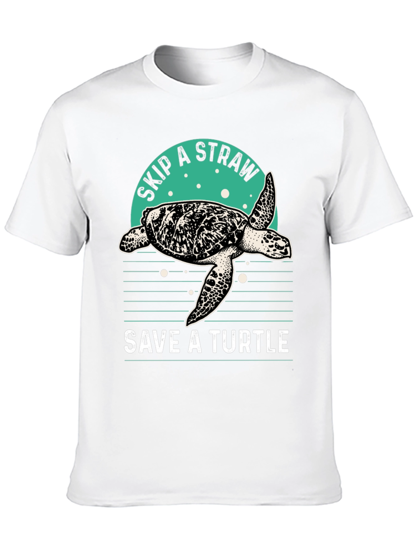 Save A Turtle T-Shirt Skip A Straw Tee
