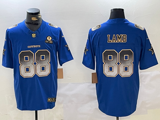 Men's Dallas Cowboys CeeDee Lamb #88 Blue Game Jerseys