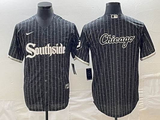 Men's Chicago White Sox Black City Connect Replica Game Jerseys