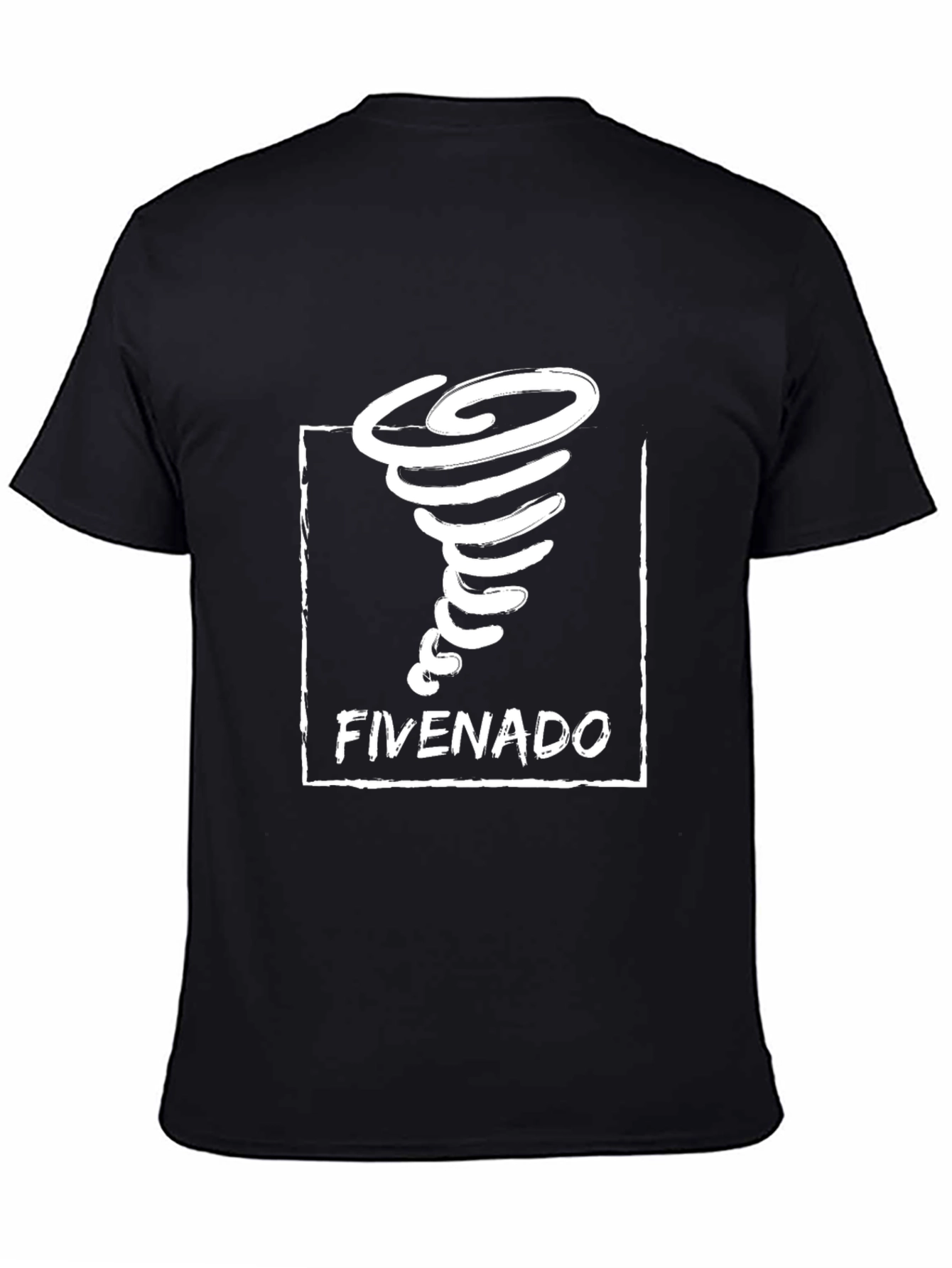 Fivenado Tornado Graphic T-Shirt - Black