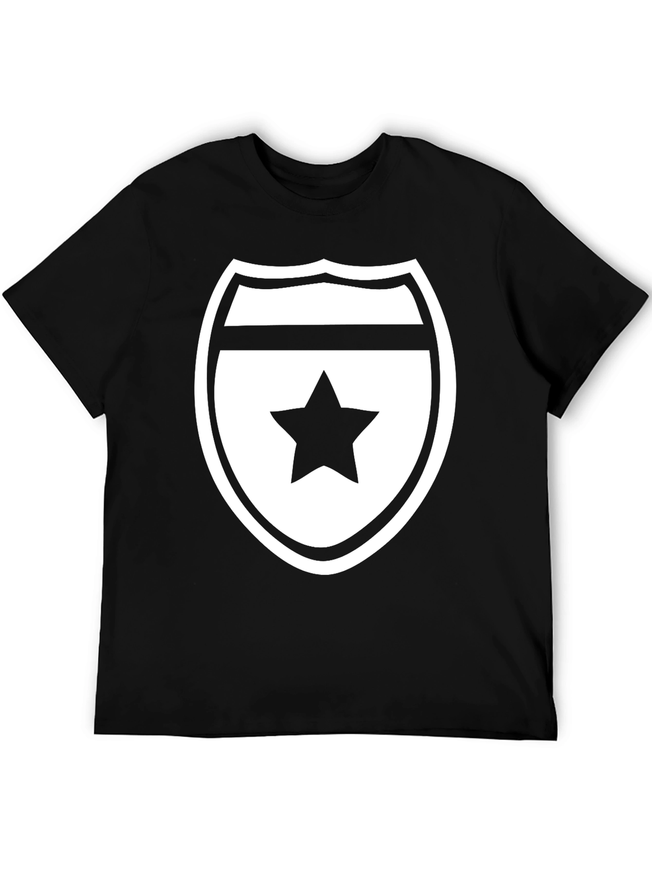 Star Shield Graphic Tee - Mens Black T-Shirt