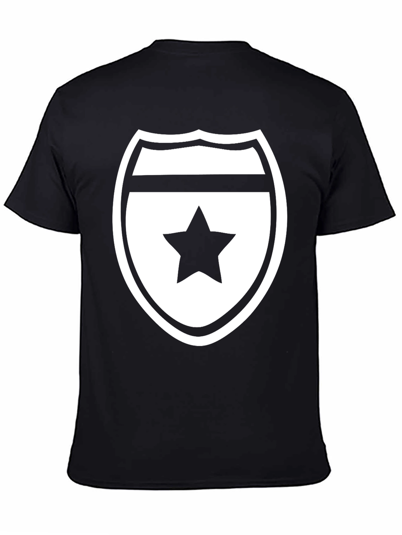 Star Shield Graphic Tee - Mens Black T-Shirt