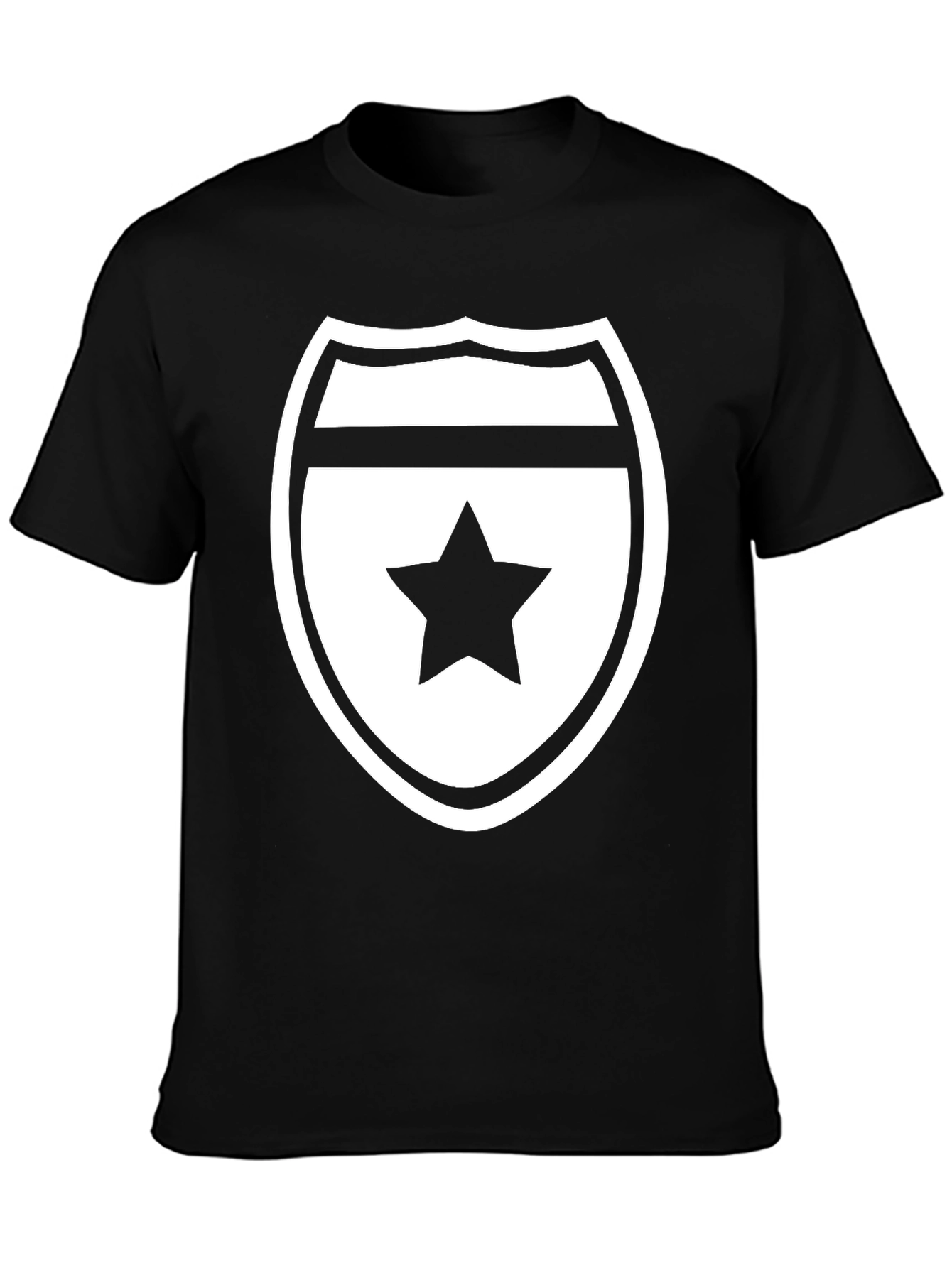Star Shield Graphic Tee - Mens Black T-Shirt
