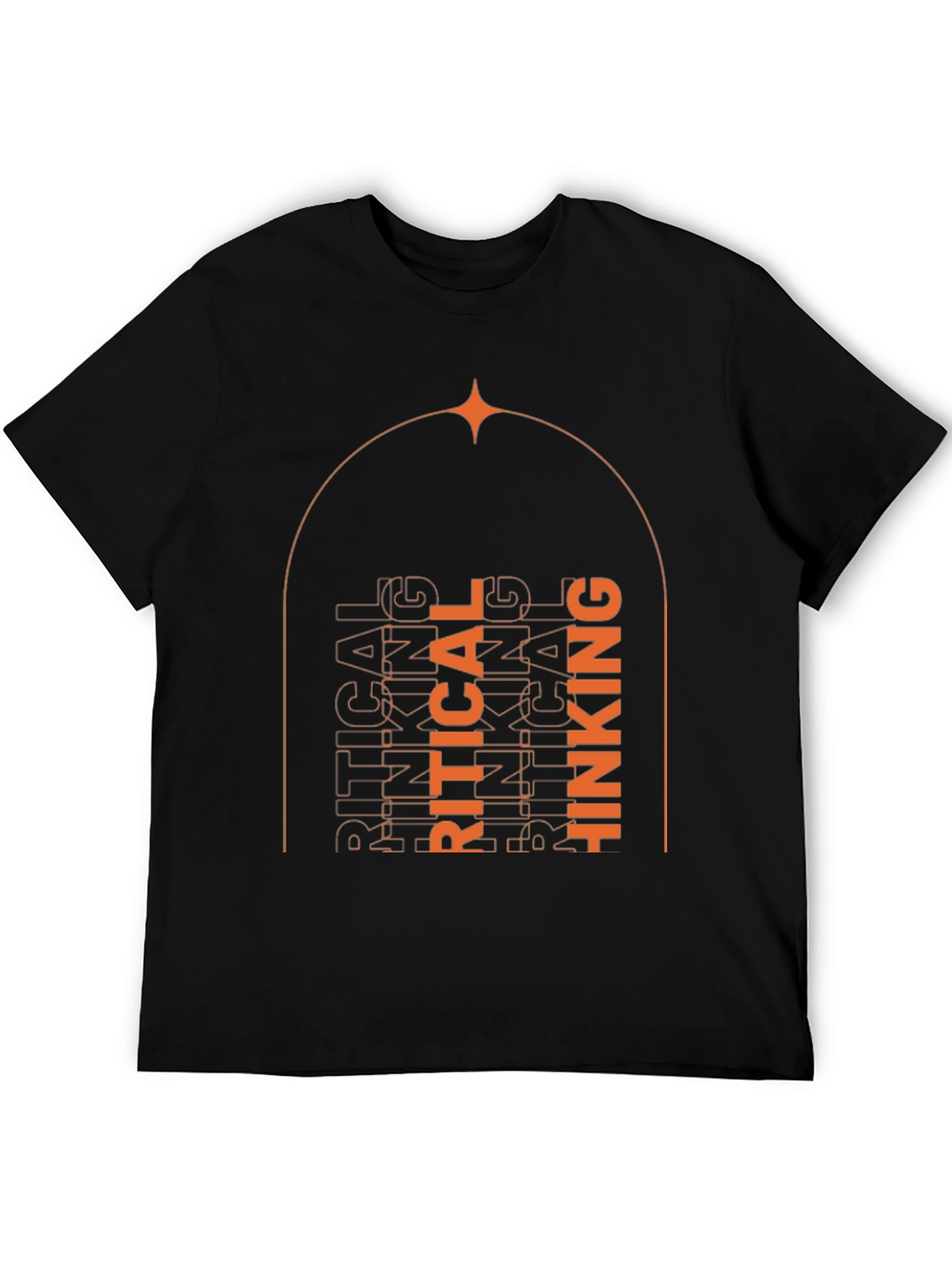 Critical Thinking Graphic Tee - Unisex Black T-Shirt