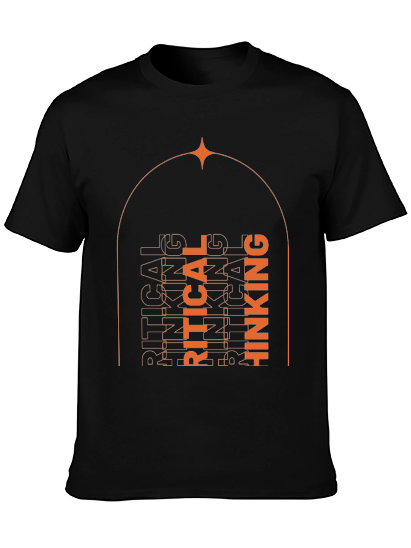 Critical Thinking Graphic Tee - Unisex Black T-Shirt