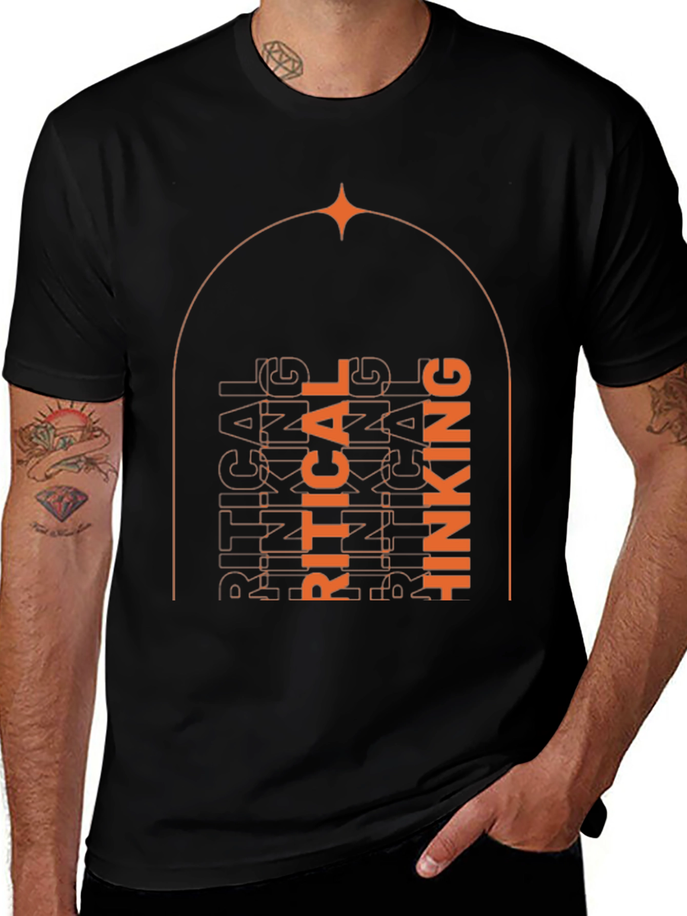 Critical Thinking Graphic Tee - Unisex Black T-Shirt