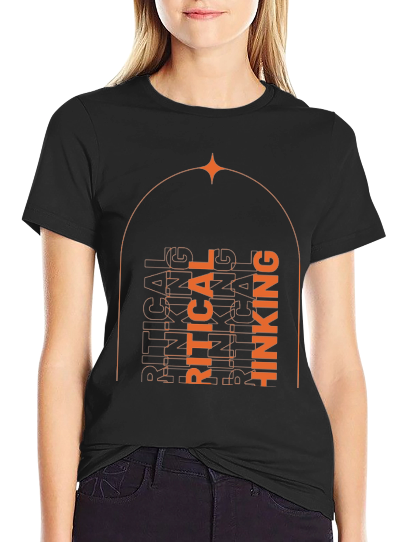 Critical Thinking Graphic Tee - Unisex Black T-Shirt