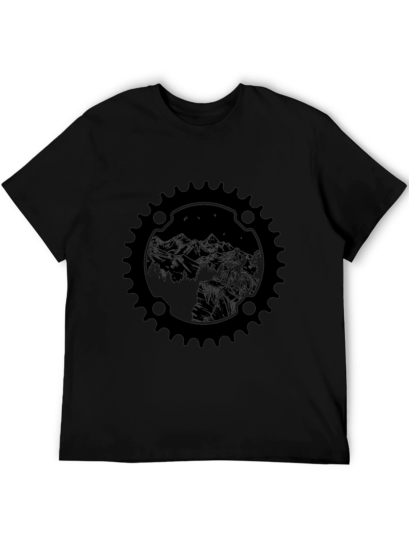 Mountain Bike Graphic Tee - Black