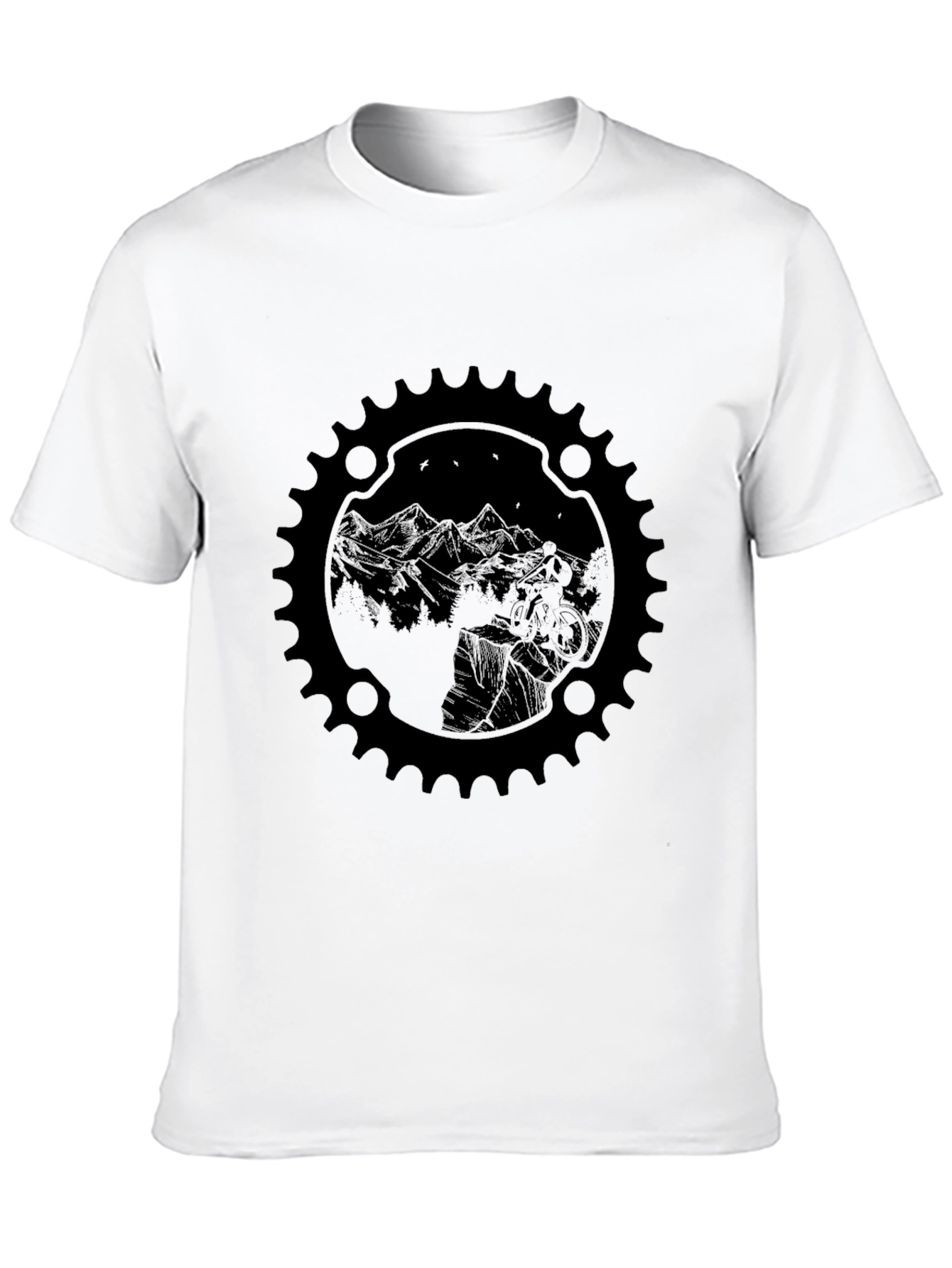 Mountain Bike Graphic Tee - Black