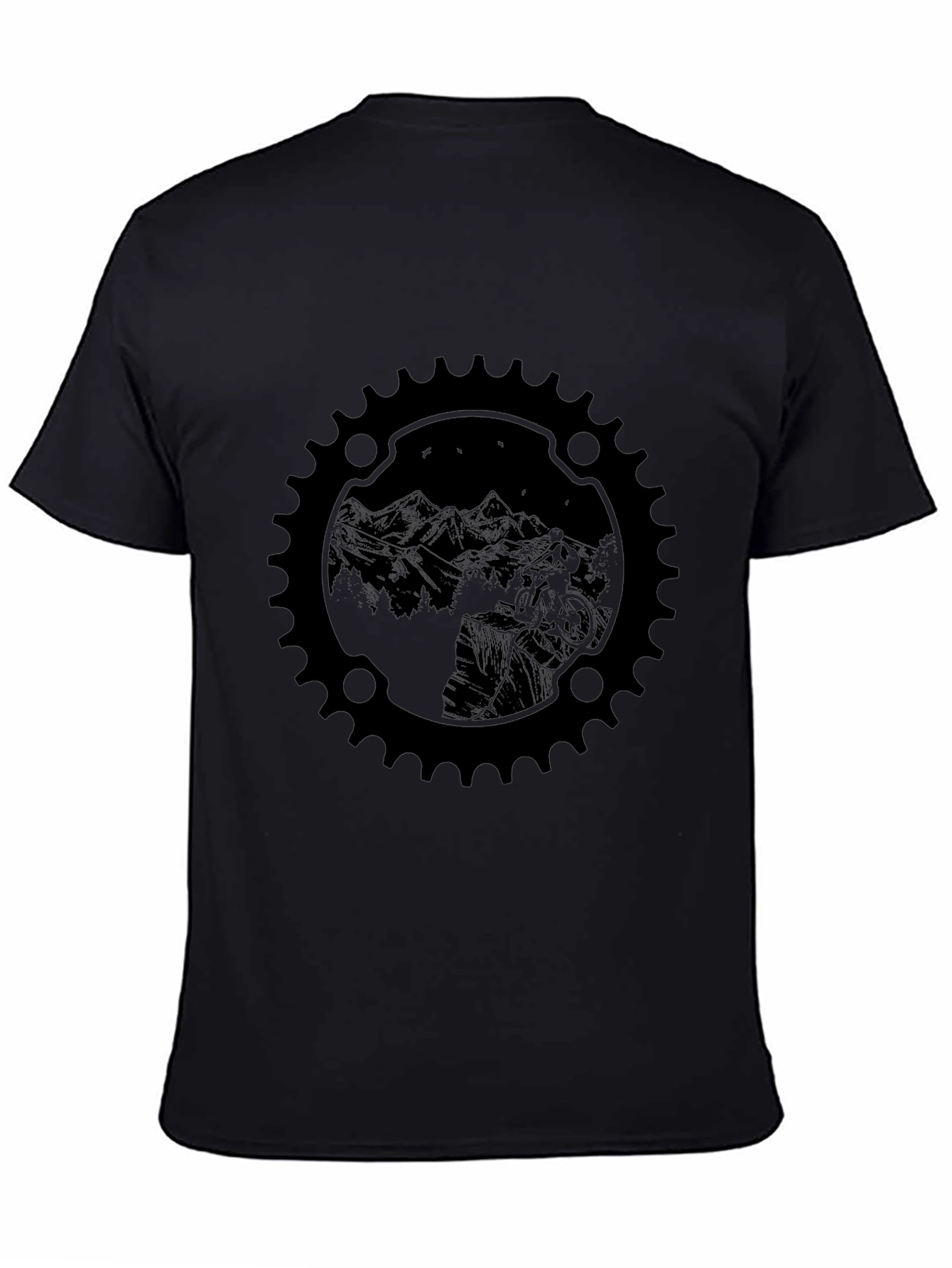 Mountain Bike Graphic Tee - Black