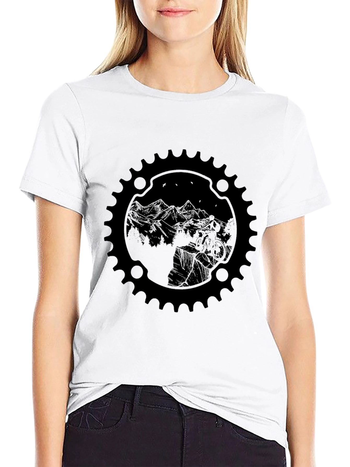 Mountain Bike Graphic Tee - Black