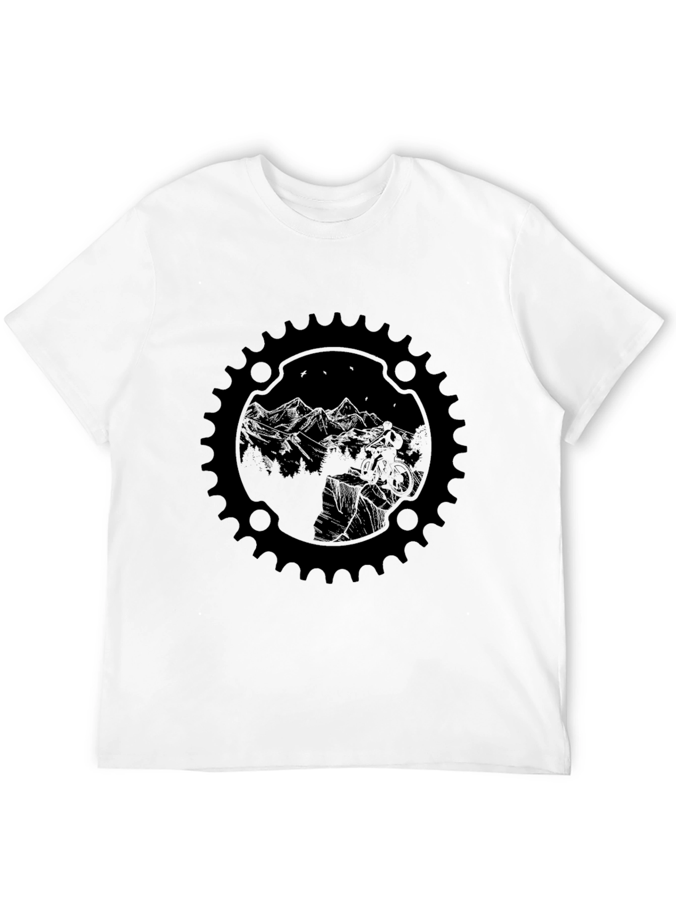 Mountain Bike Graphic Tee - Black