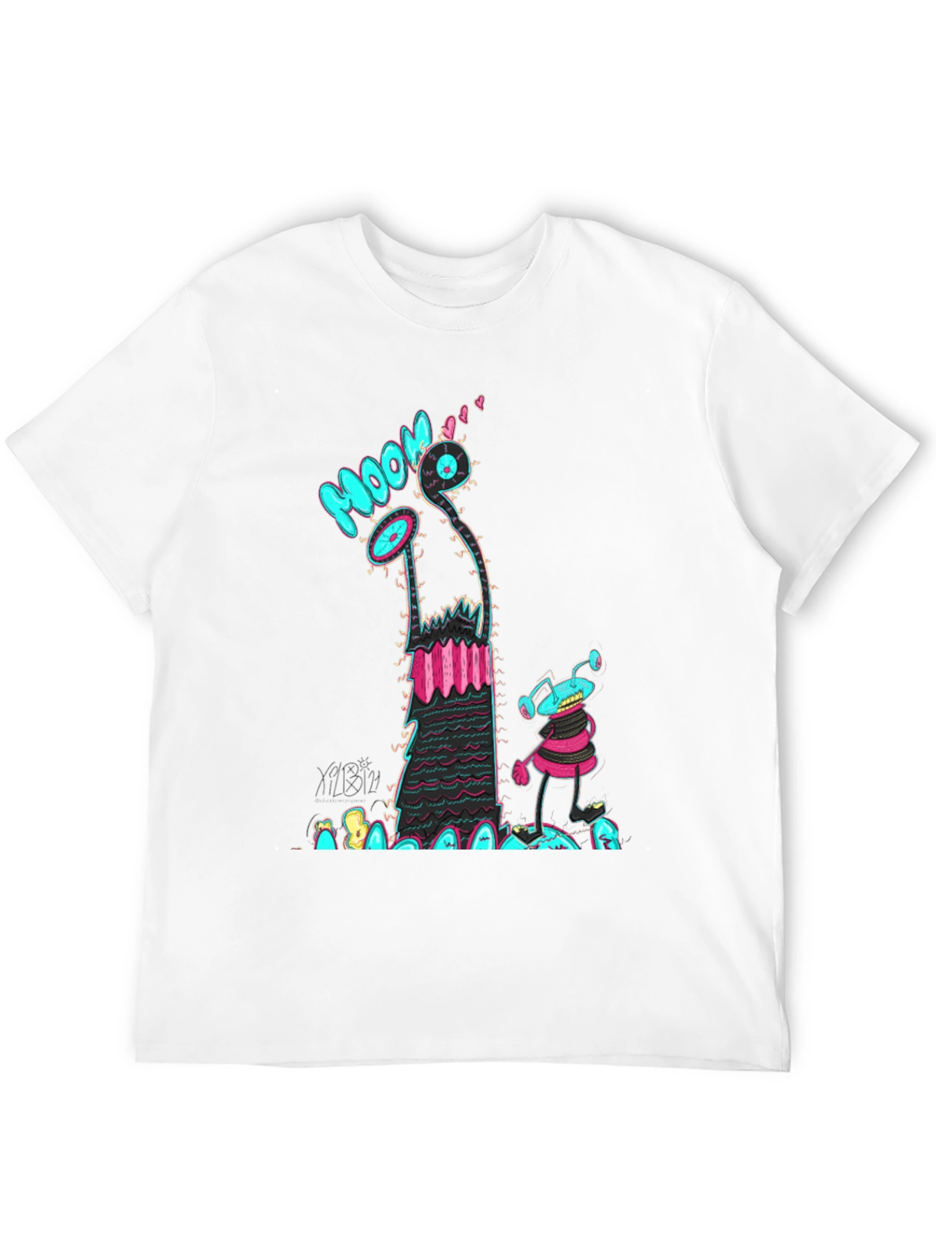 Groovy Alien Graphic T-Shirt - Black