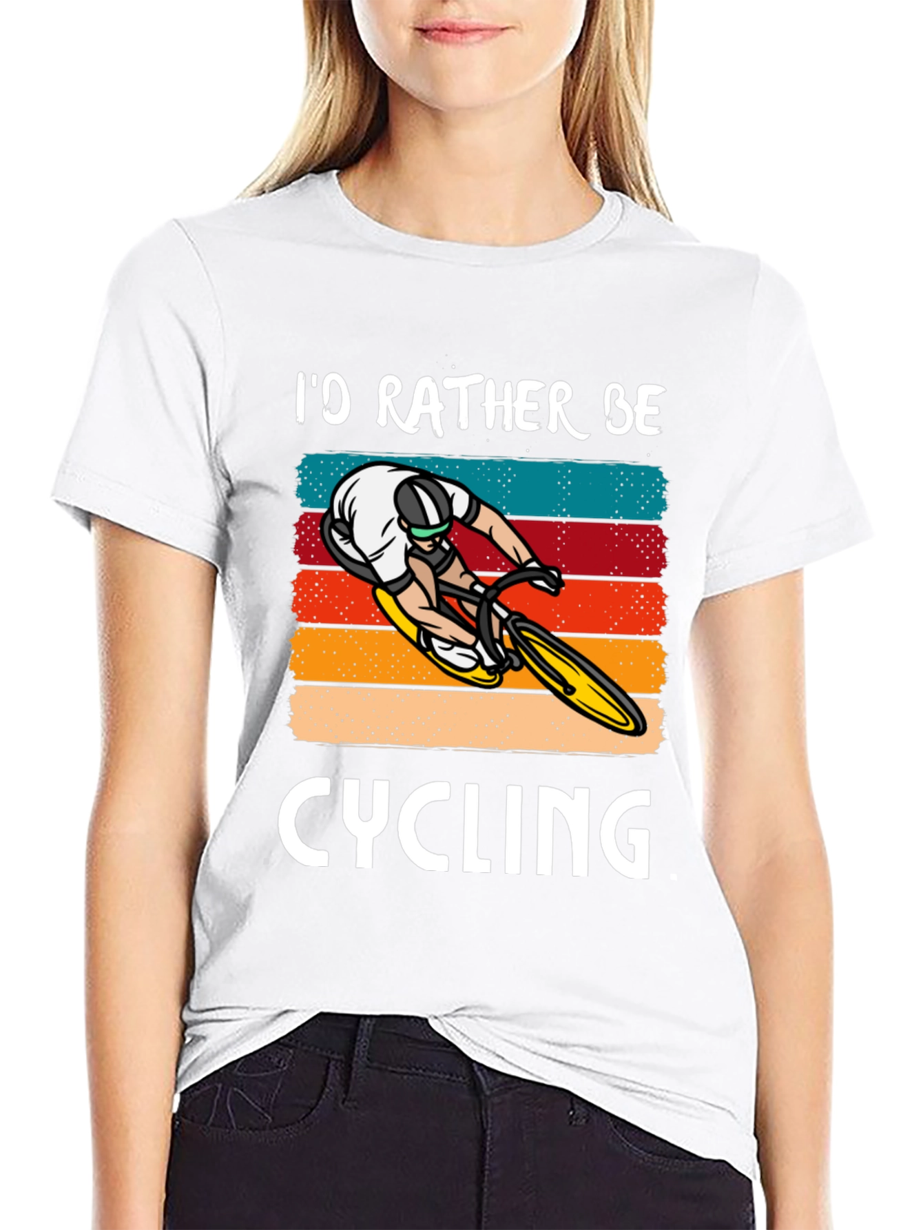 Id Rather Be Cycling T-Shirt - Bike Lover Tee