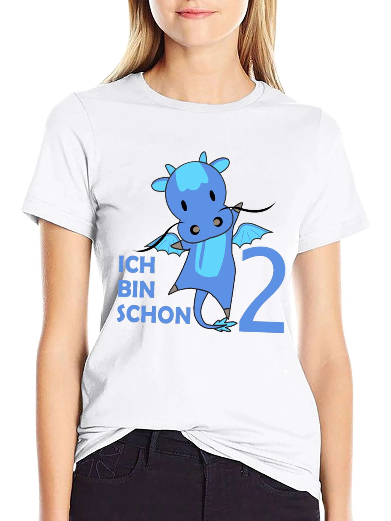 Ich Bin Schon 2 Dragon Black T-Shirt