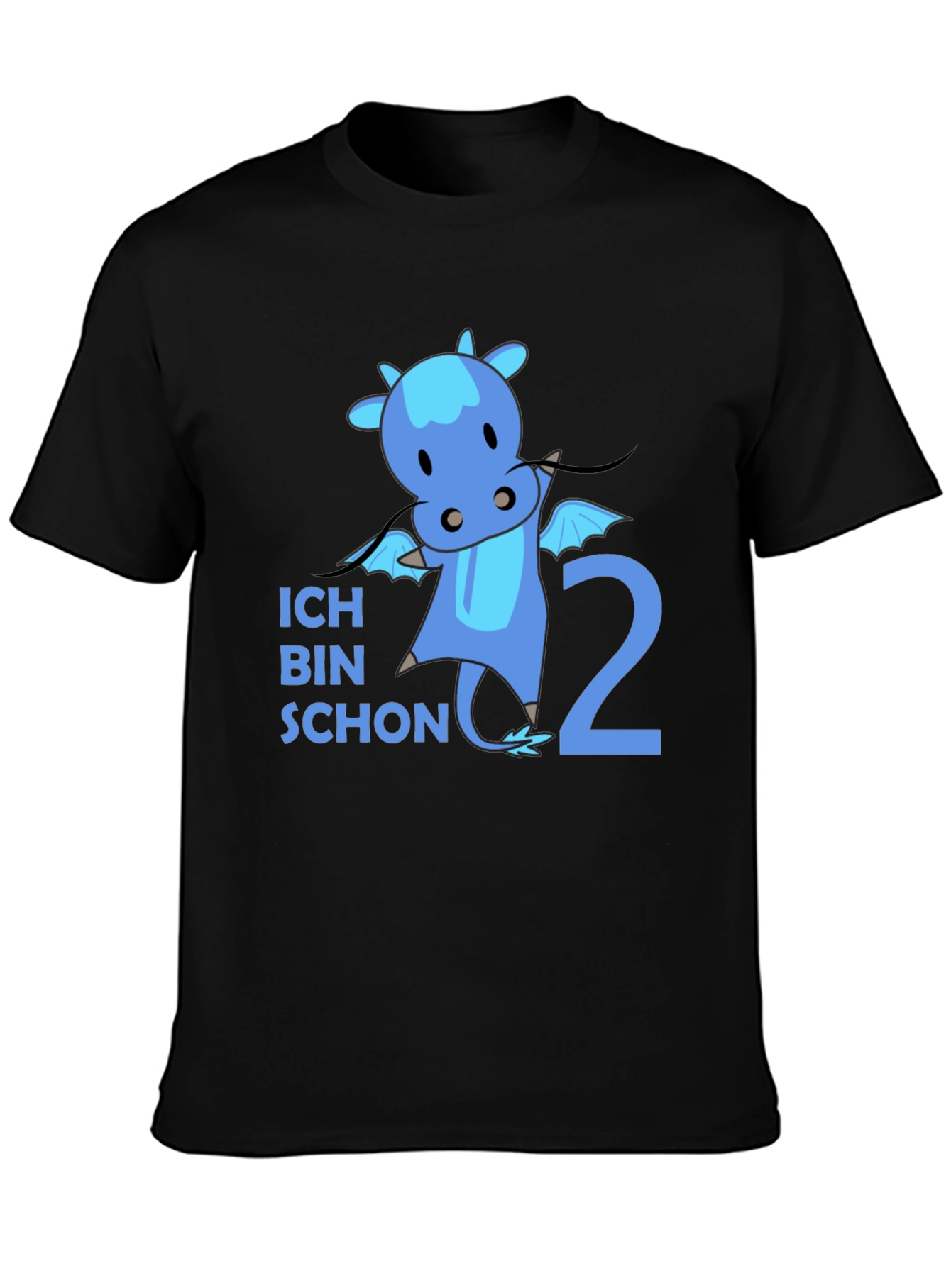 Ich Bin Schon 2 Dragon Black T-Shirt