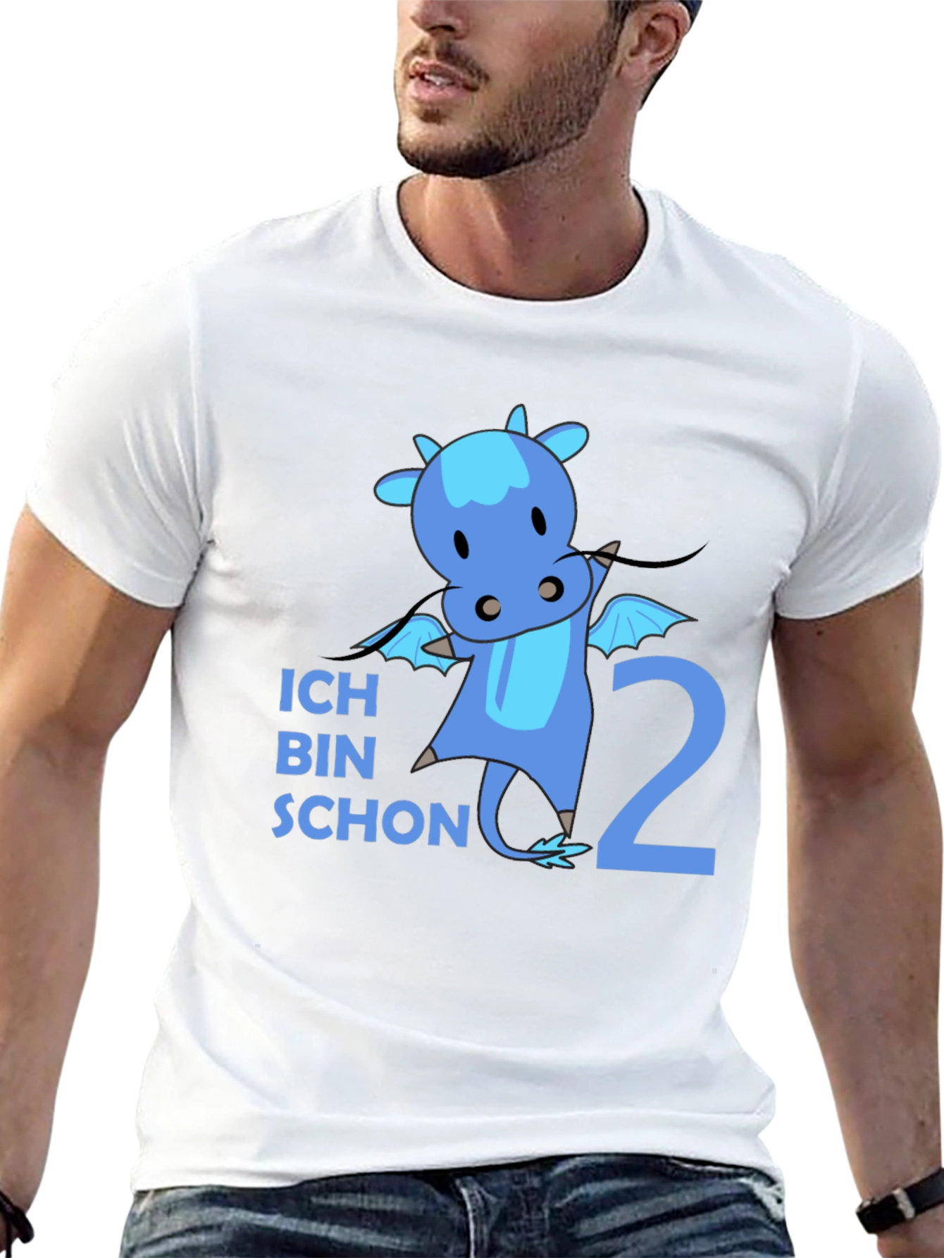 Ich Bin Schon 2 Dragon Black T-Shirt