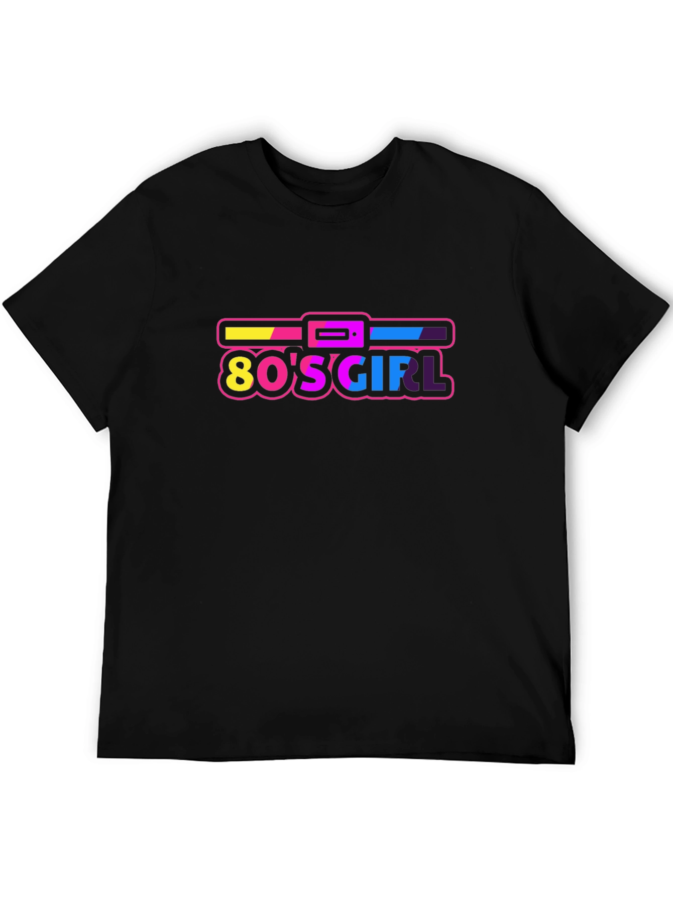 80s Girl Black Graphic Tee