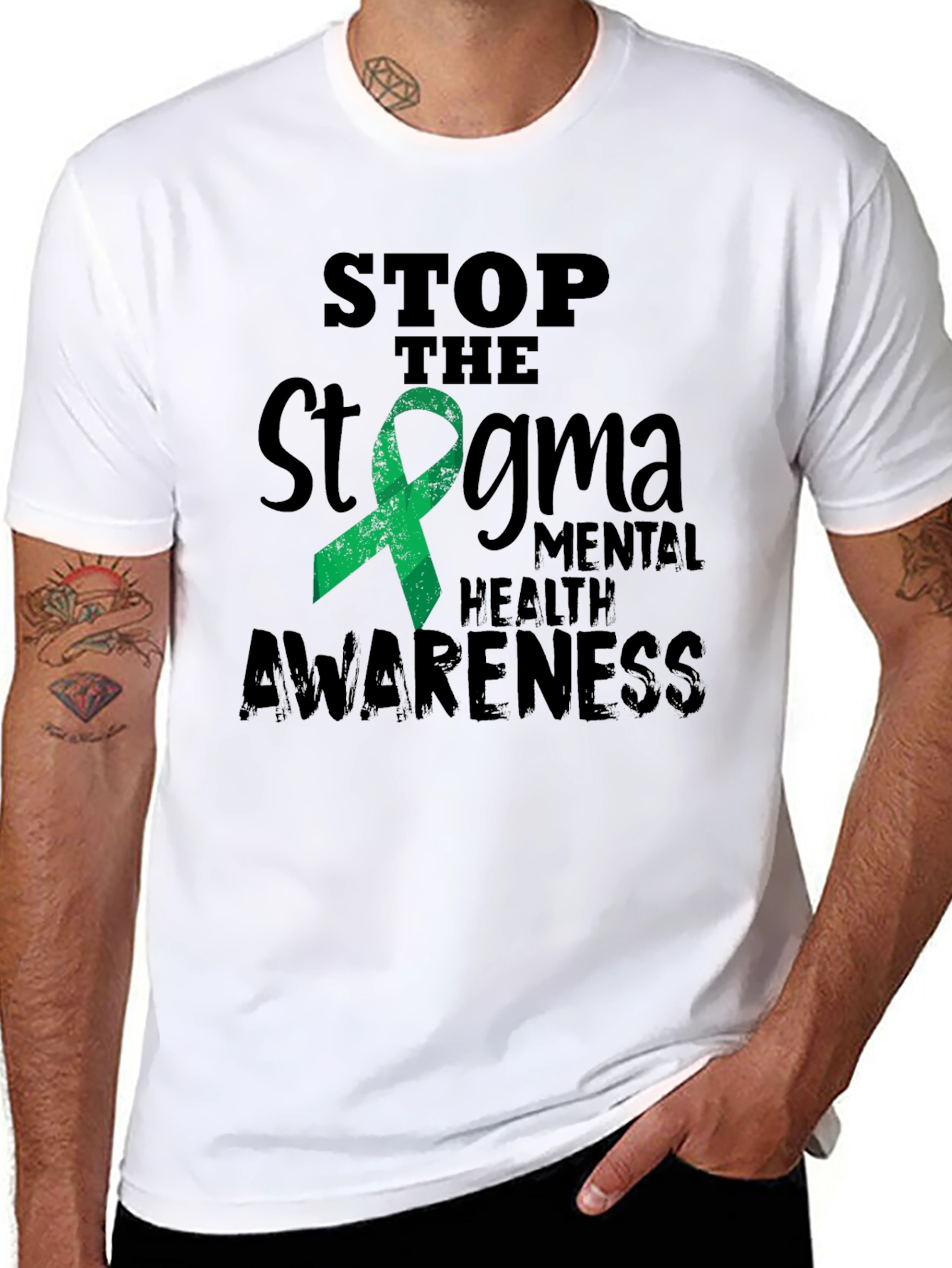 Stop the Stigma Mental Health Awareness T-Shirt