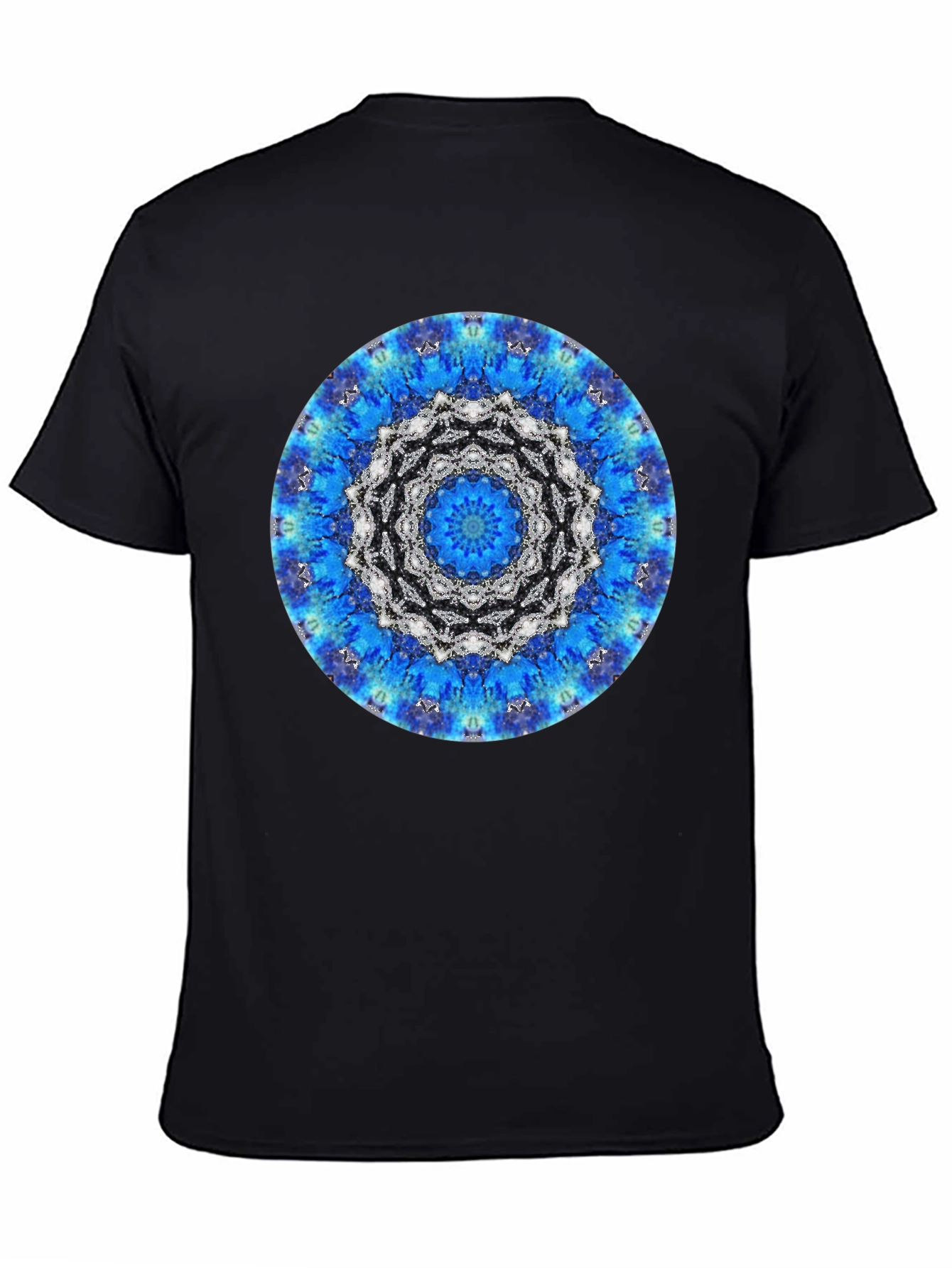 Blue Mandala Graphic Tee - Stylish Unisex T-Shirt