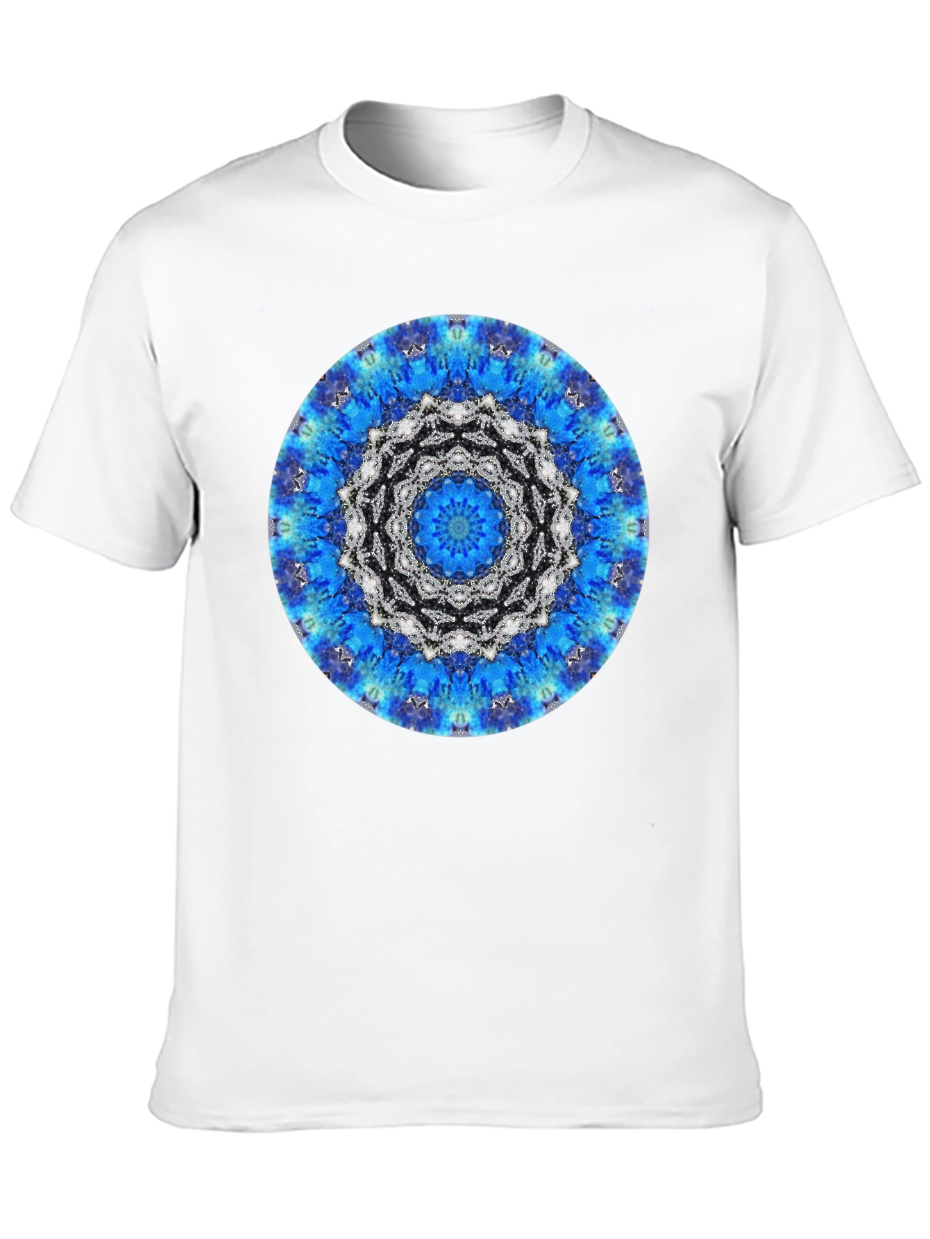 Blue Mandala Graphic Tee - Stylish Unisex T-Shirt