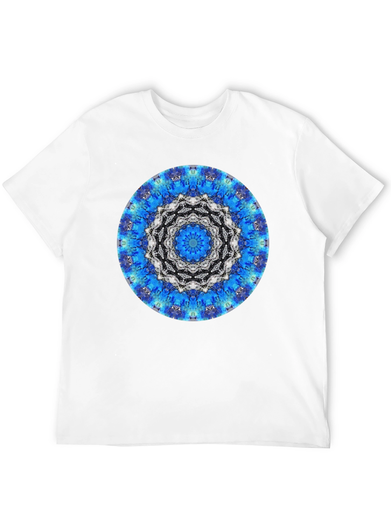 Blue Mandala Graphic Tee - Stylish Unisex T-Shirt