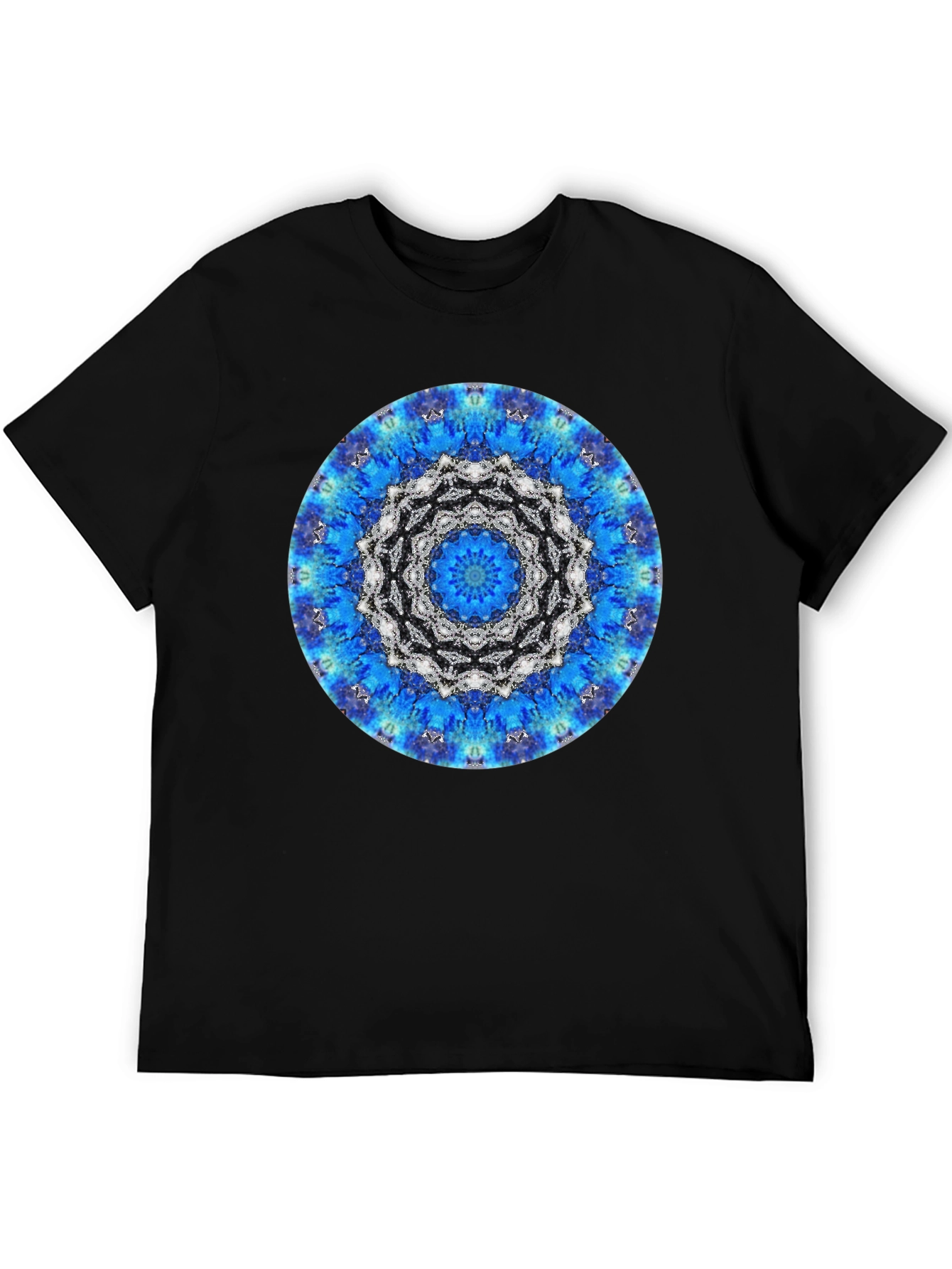 Blue Mandala Graphic Tee - Stylish Unisex T-Shirt