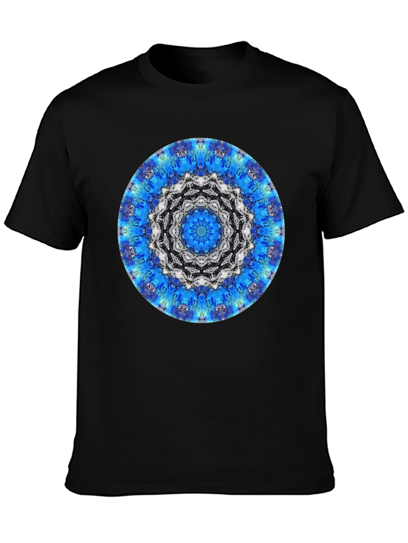Blue Mandala Graphic Tee - Stylish Unisex T-Shirt