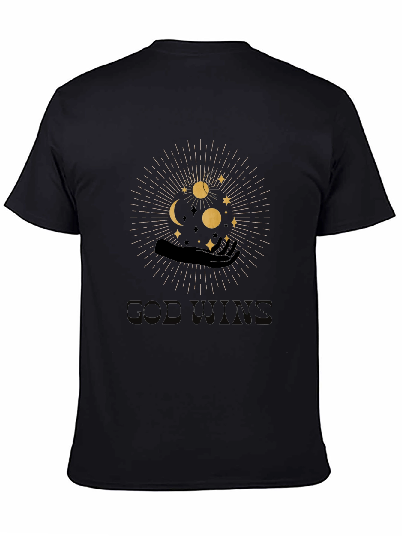Mystic Hand & Celestial Print Graphic T-Shirt