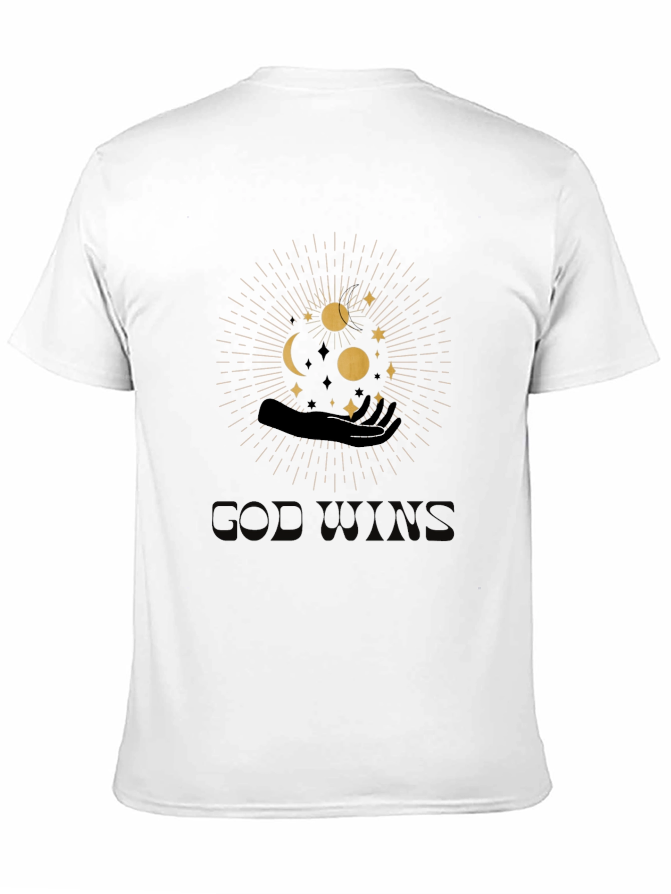 Mystic Hand & Celestial Print Graphic T-Shirt