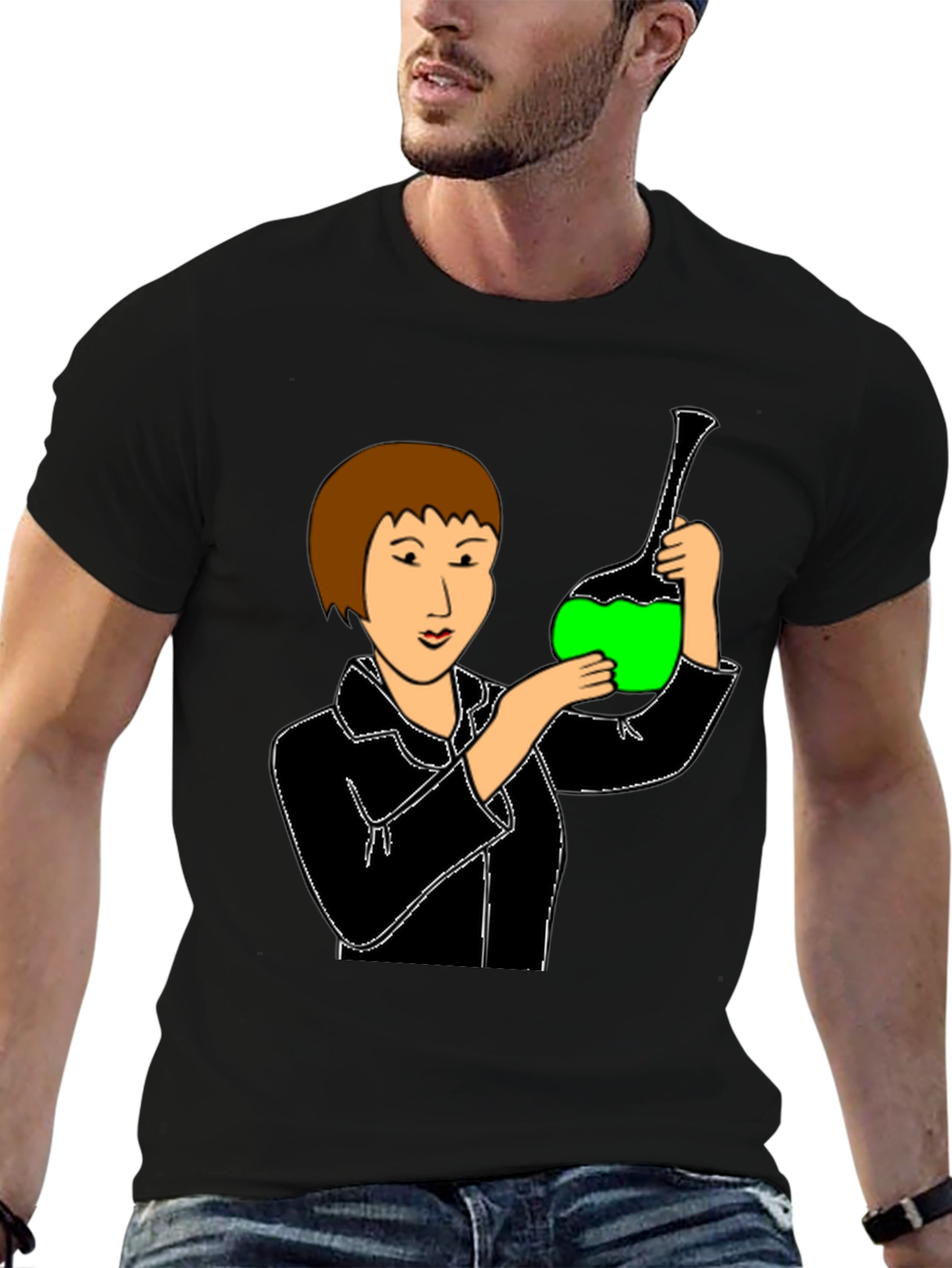 Scientist Graphic T-Shirt - Unisex Black Tee