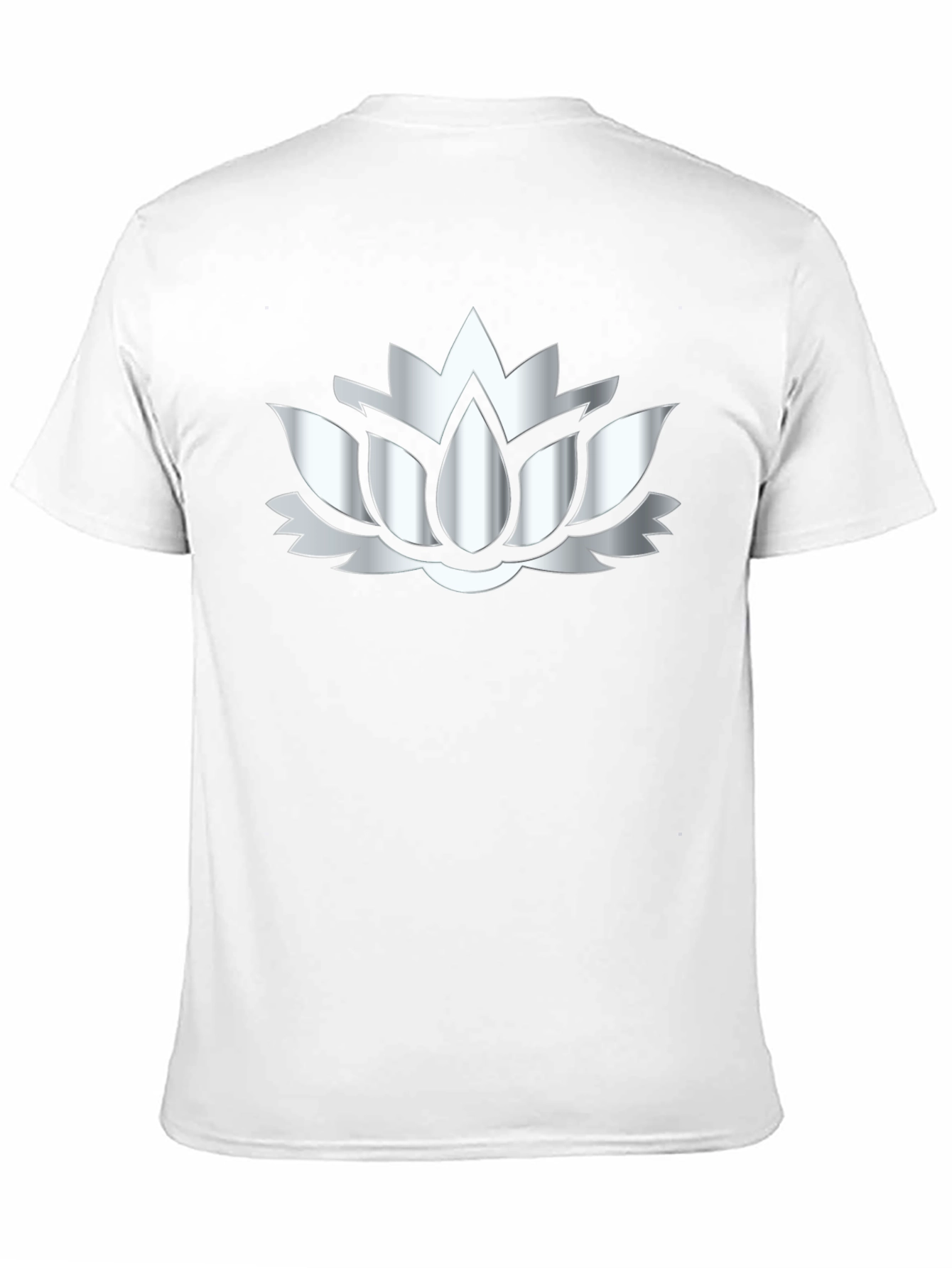 Lotus Flower Graphic Black T-Shirt